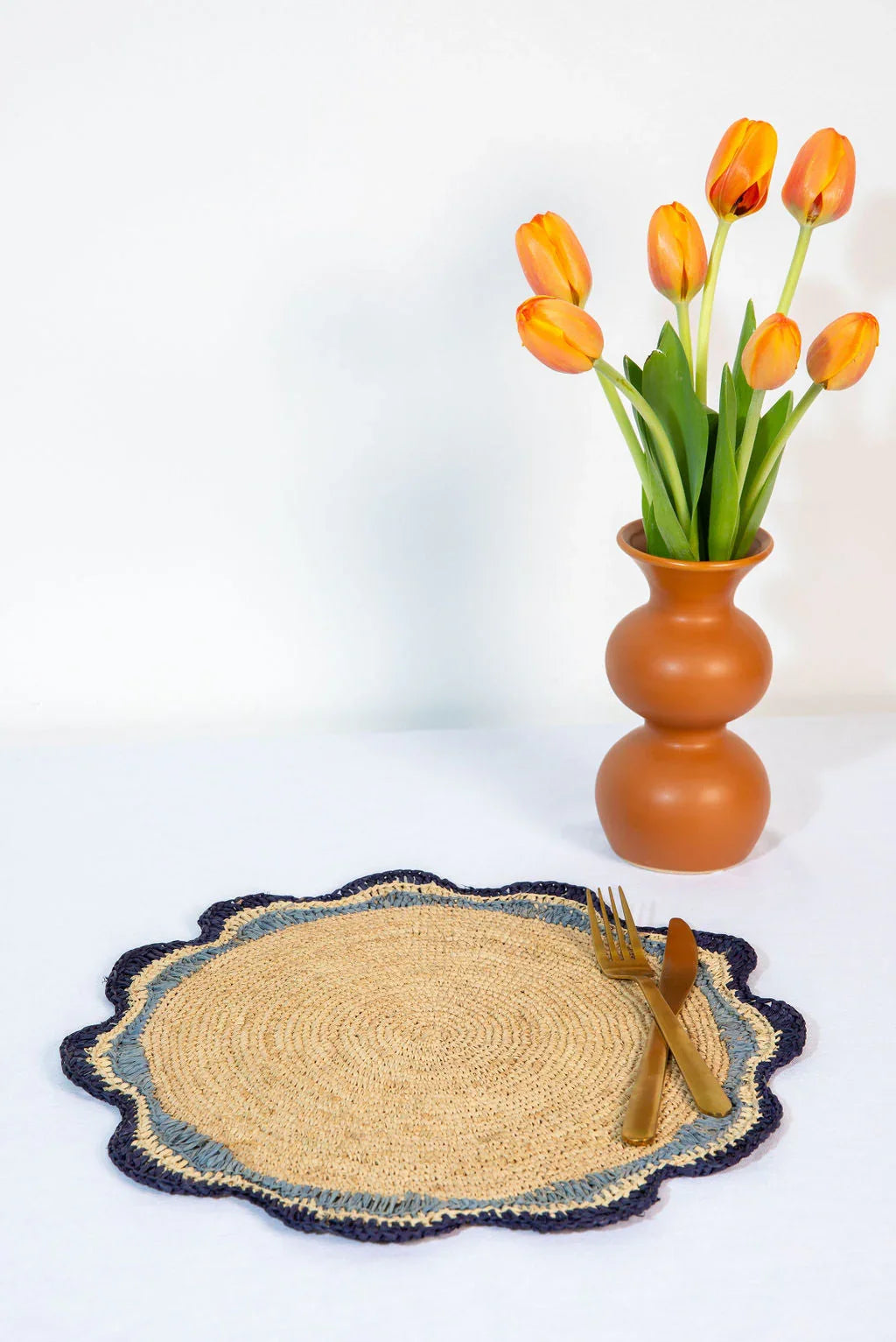 Set de table en raphia « Pinwheel » Garden Party, lot de 2, 4 et 6
