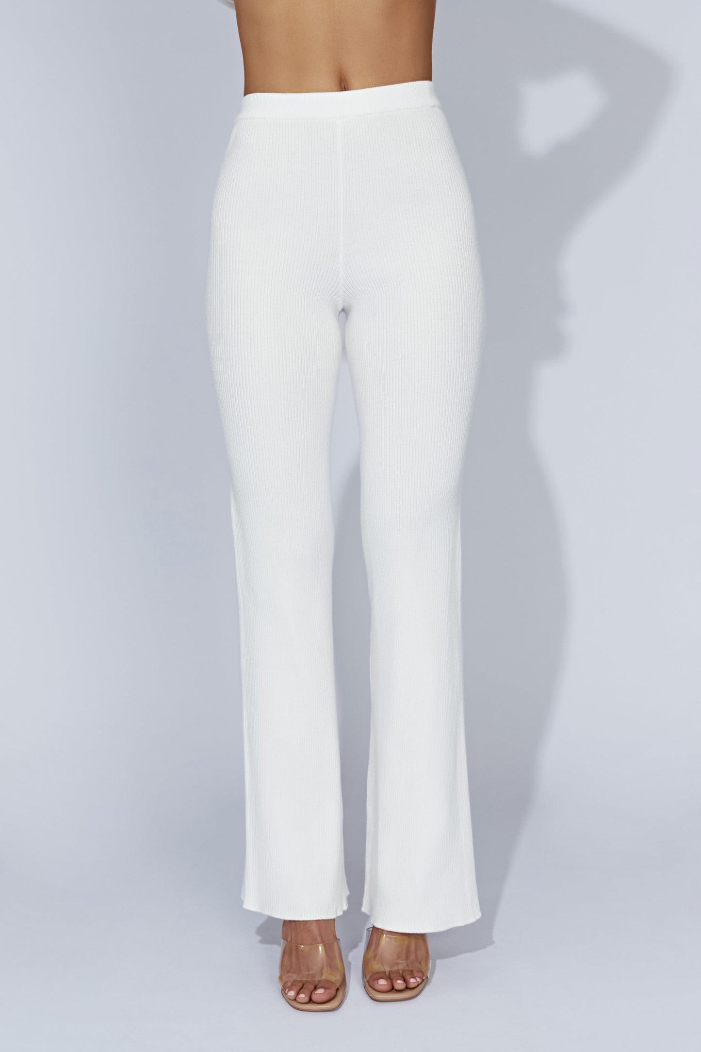 Pantalon en Tricot Jovie - Blanc cassé