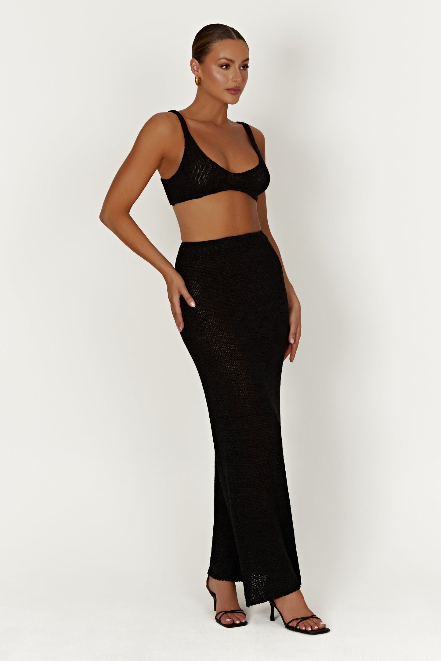 Bralette en tricot Mary - Noir