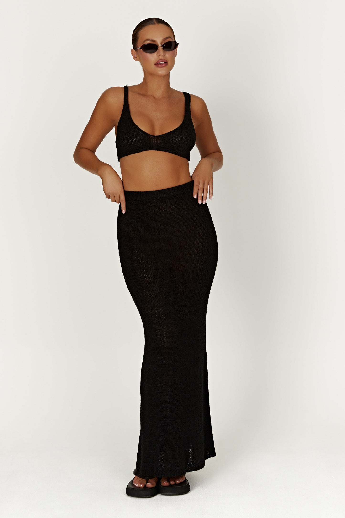 Bralette en tricot Mary - Noir