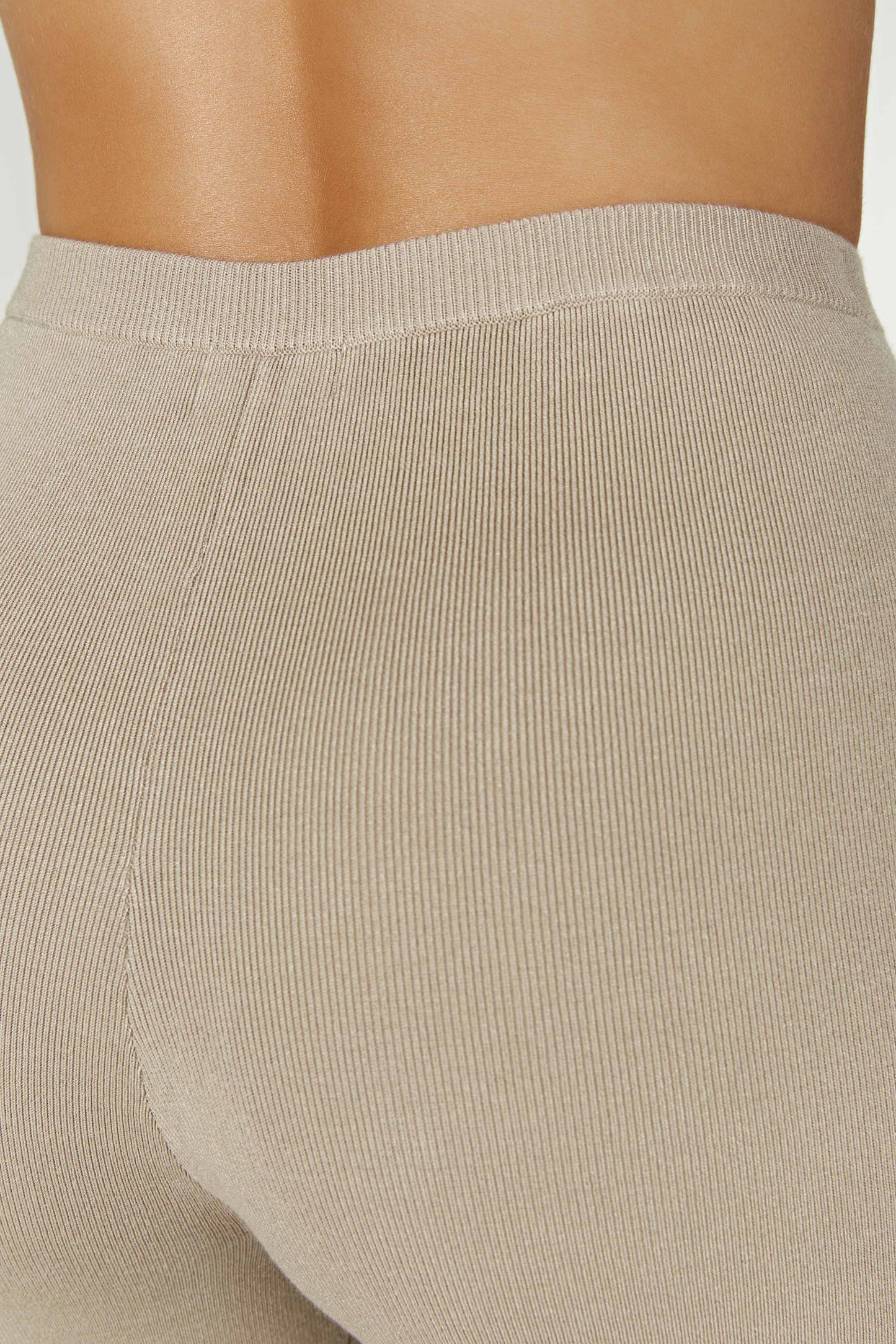Pantalon en Tricot Évasé Rosetta - Taupe