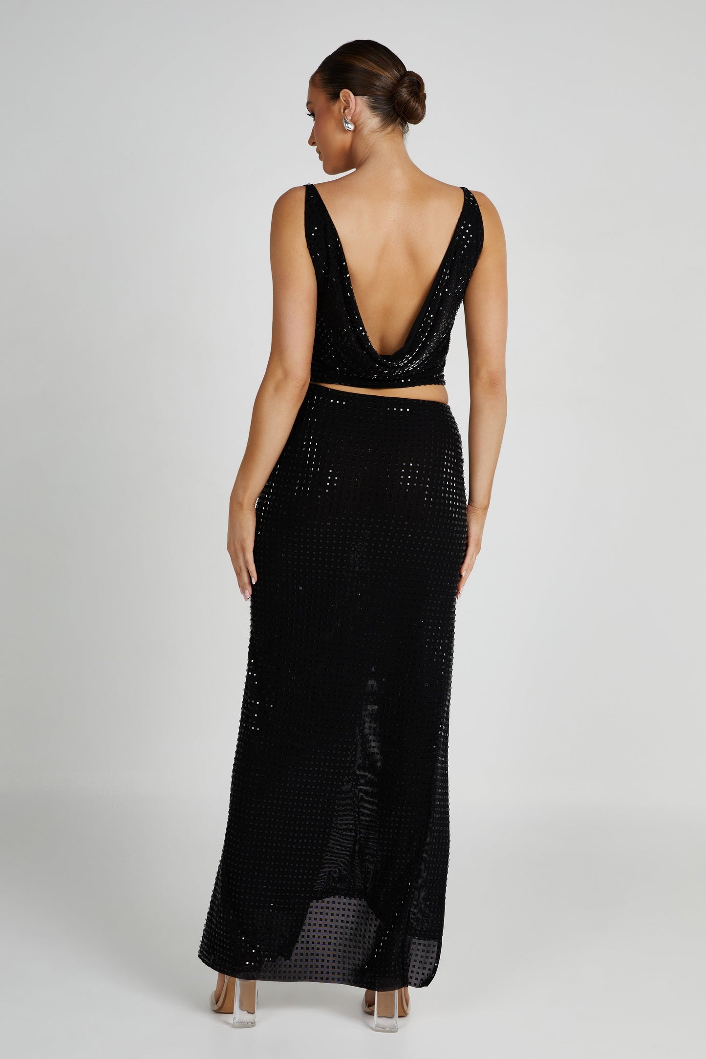 Jupe Maxi Ellery Square Diamante - Noire