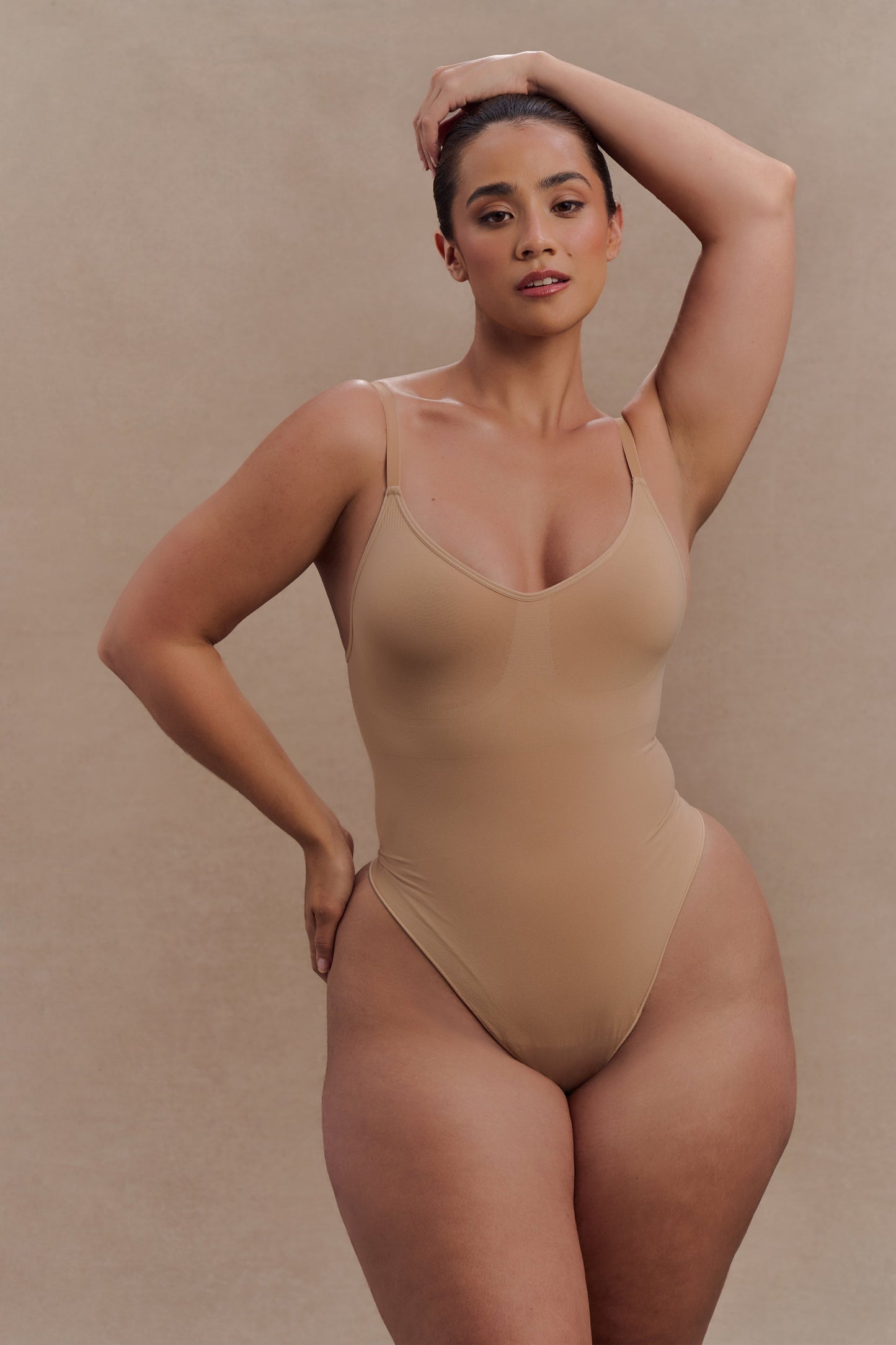 Body gainant sans dos Alyssa - Beige