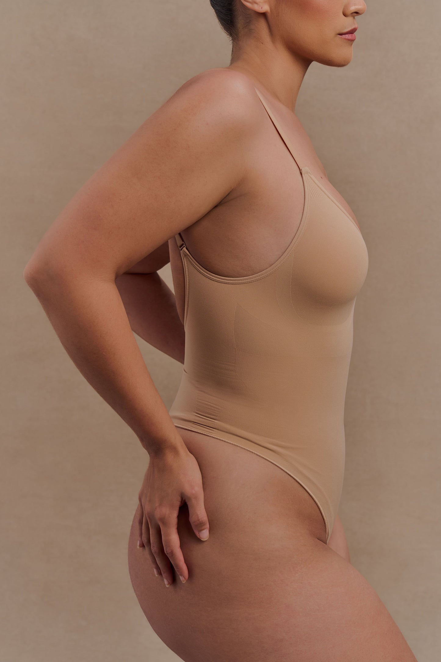 Body gainant sans dos Alyssa - Beige