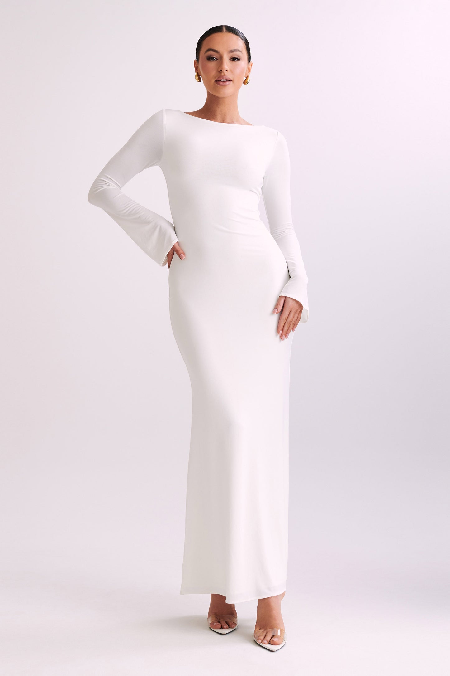 Robe Maxi Évasée Tarna - Ivoire