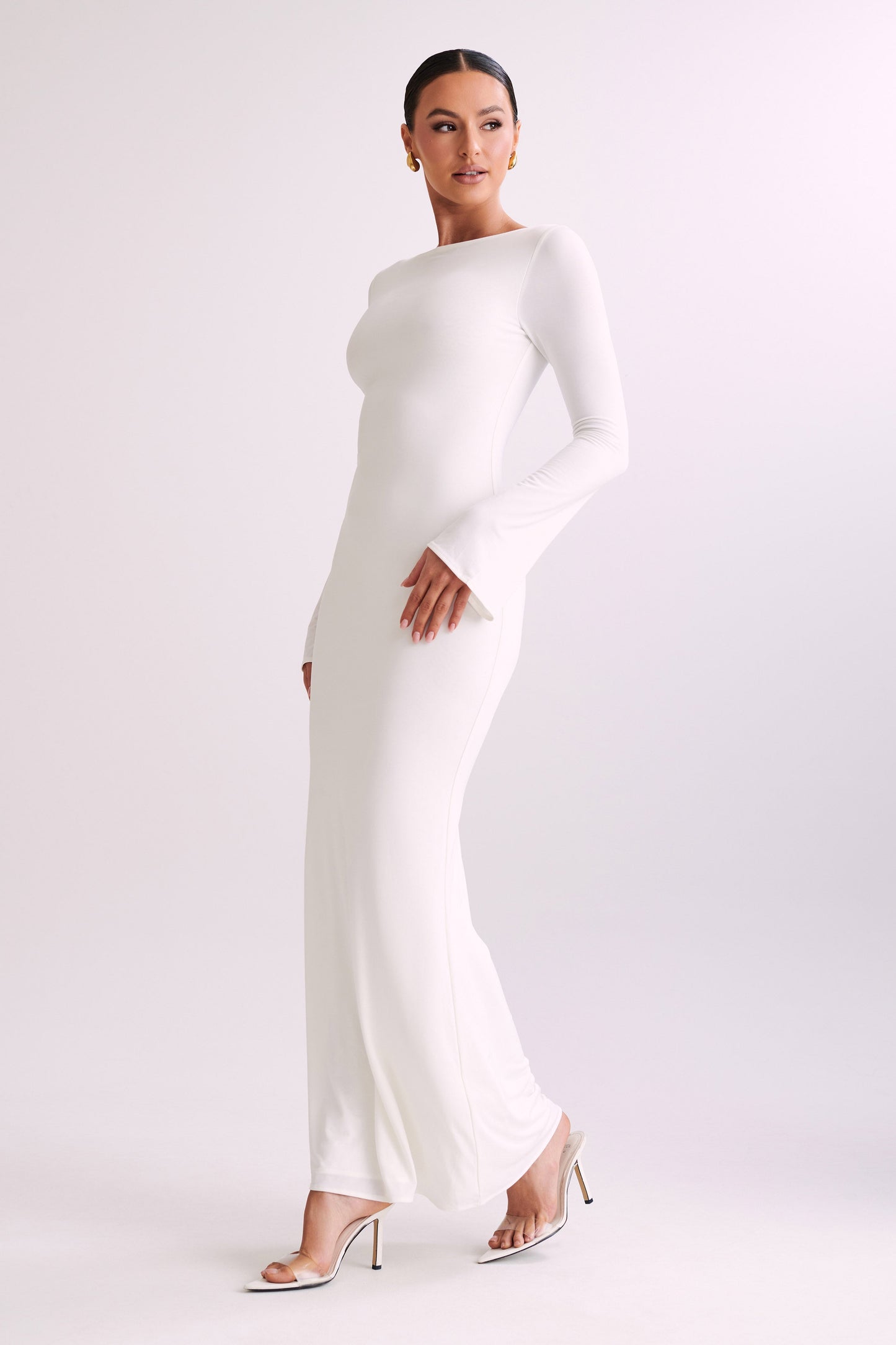 Robe Maxi Évasée Tarna - Ivoire