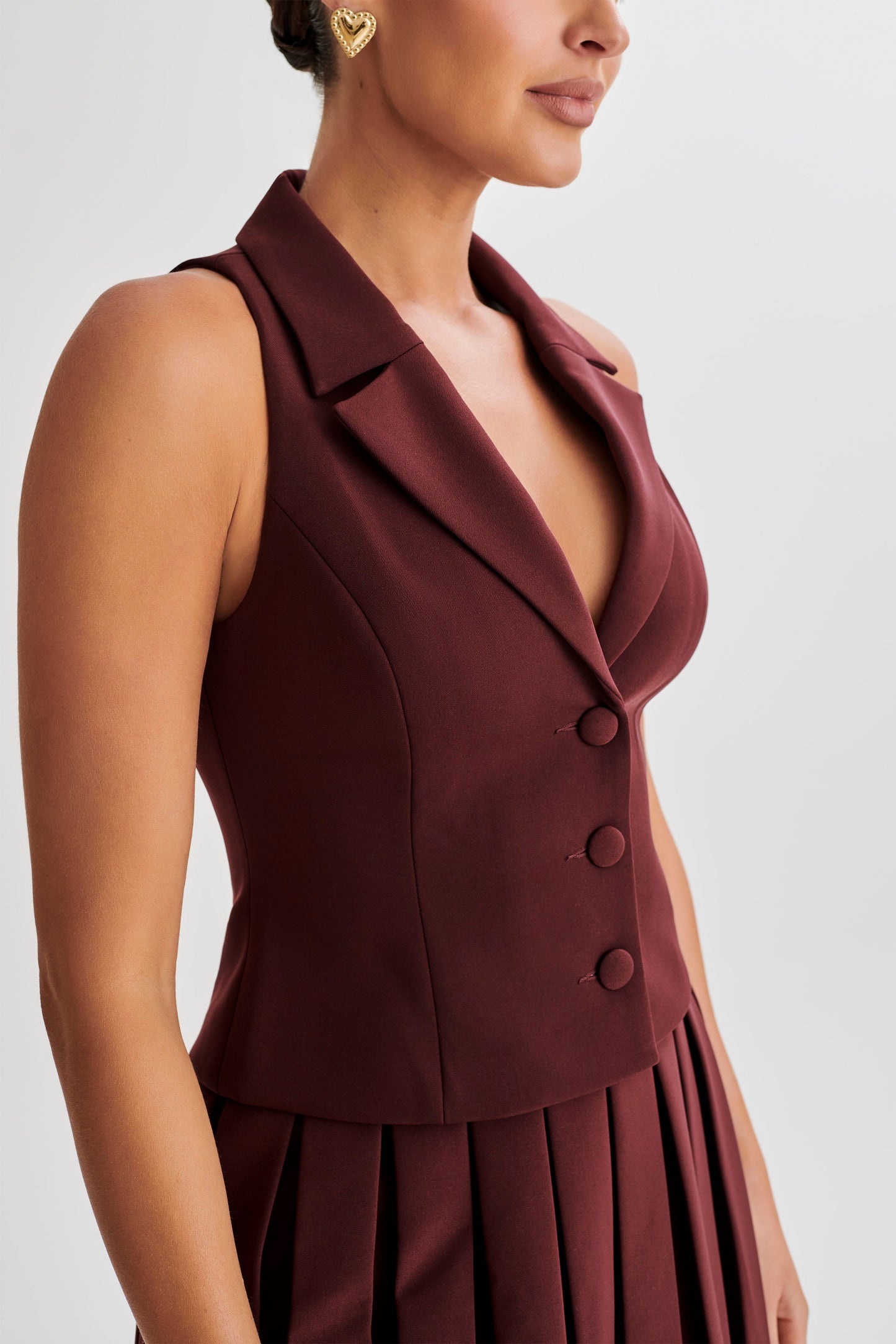 Gilet de costume Mura - Prune