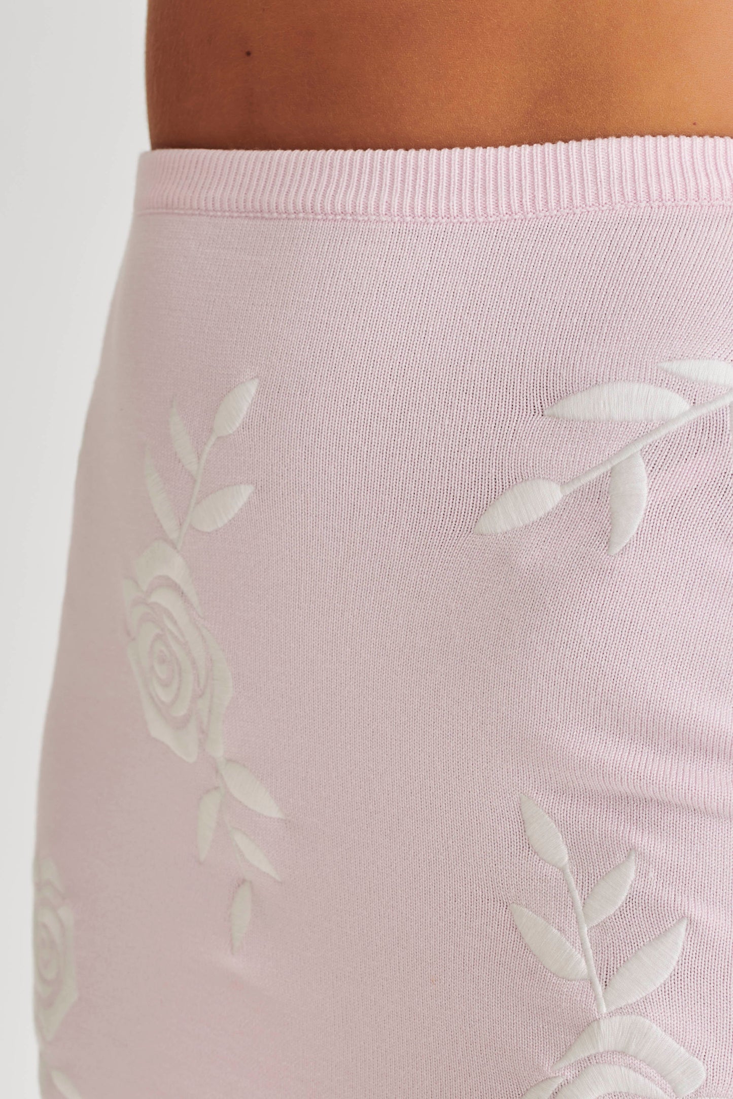 Jupe mini en tricot Tallulah Rose - Rose bonbon