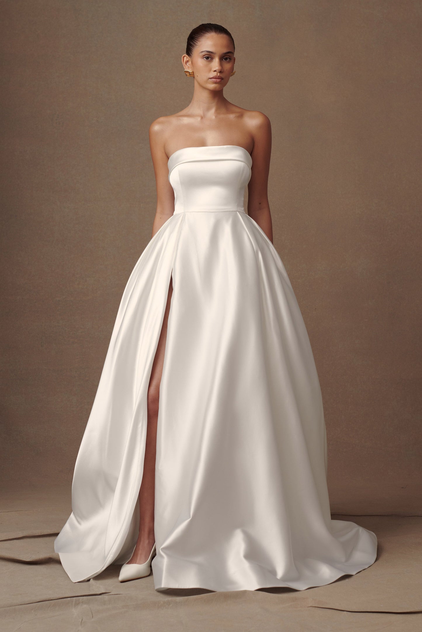 Robe de mariée Eileen sans bretelles - Blanche