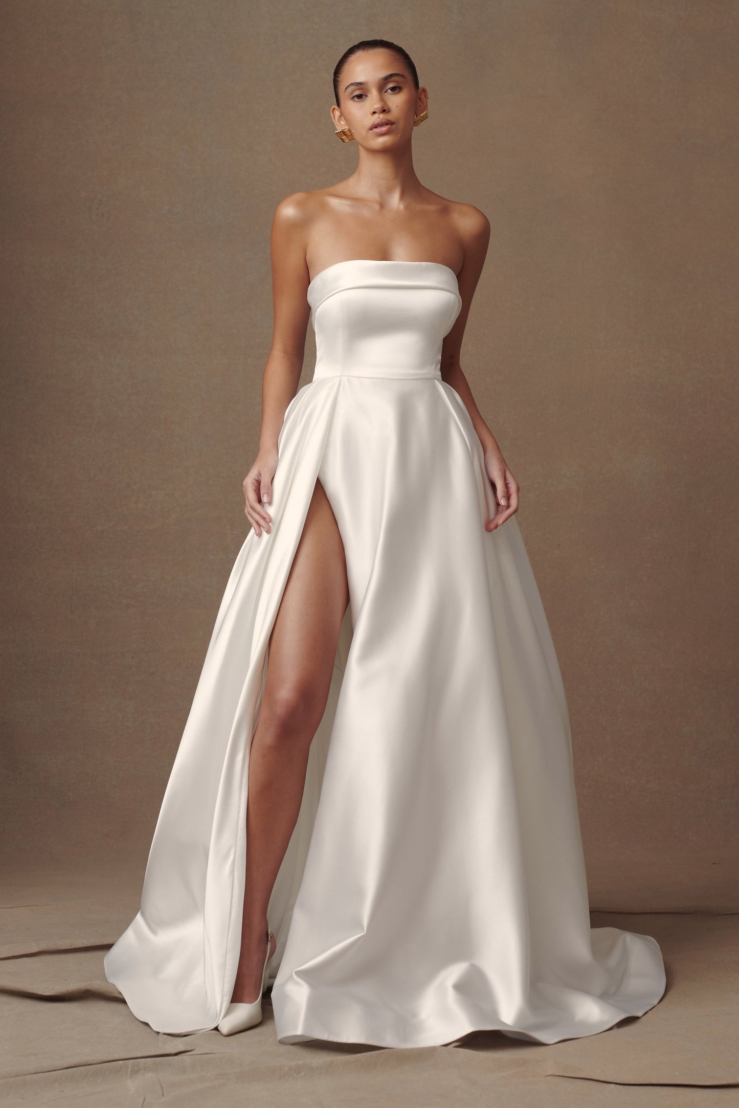 Robe de mariée Eileen sans bretelles - Blanche