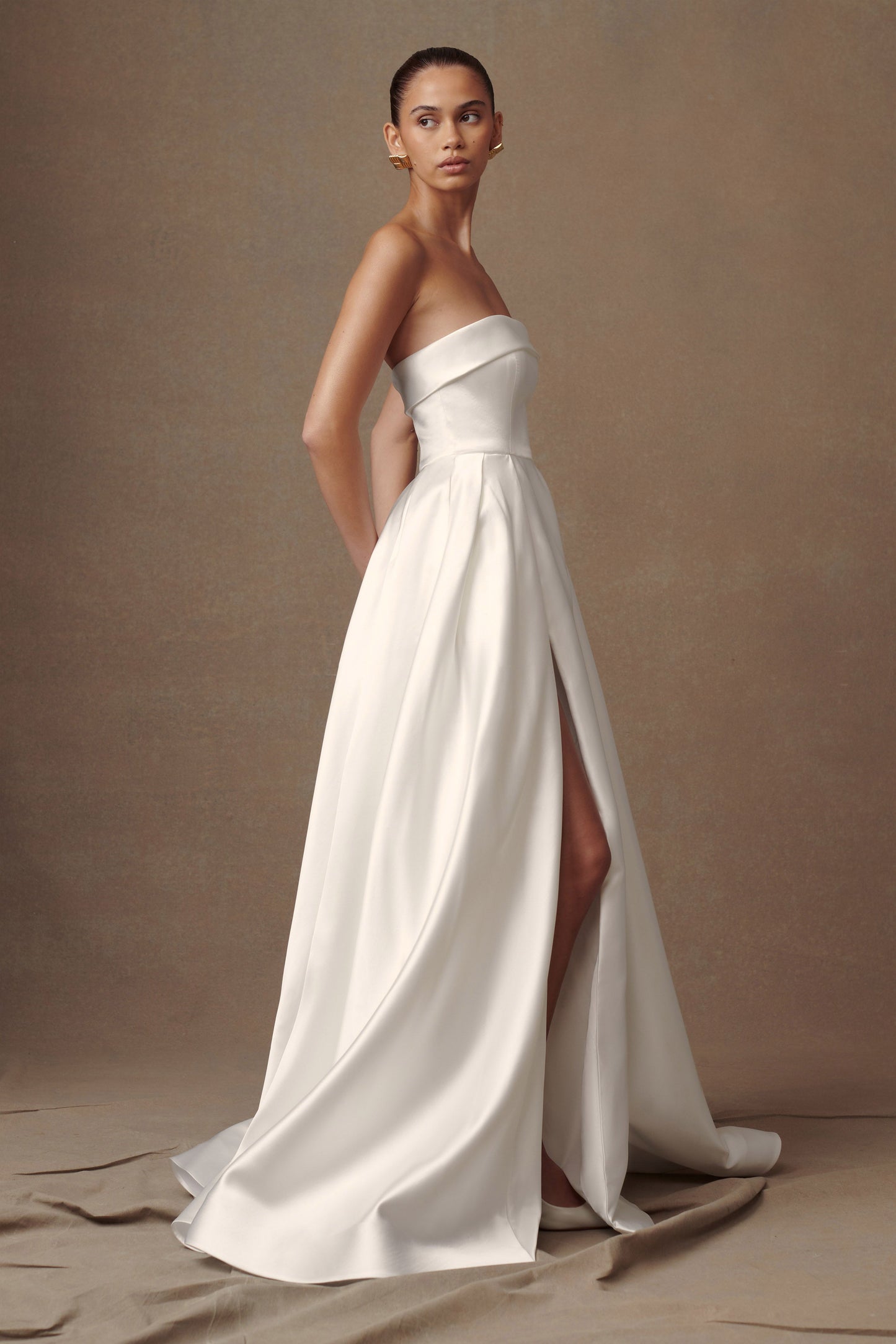 Robe de mariée Eileen sans bretelles - Blanche