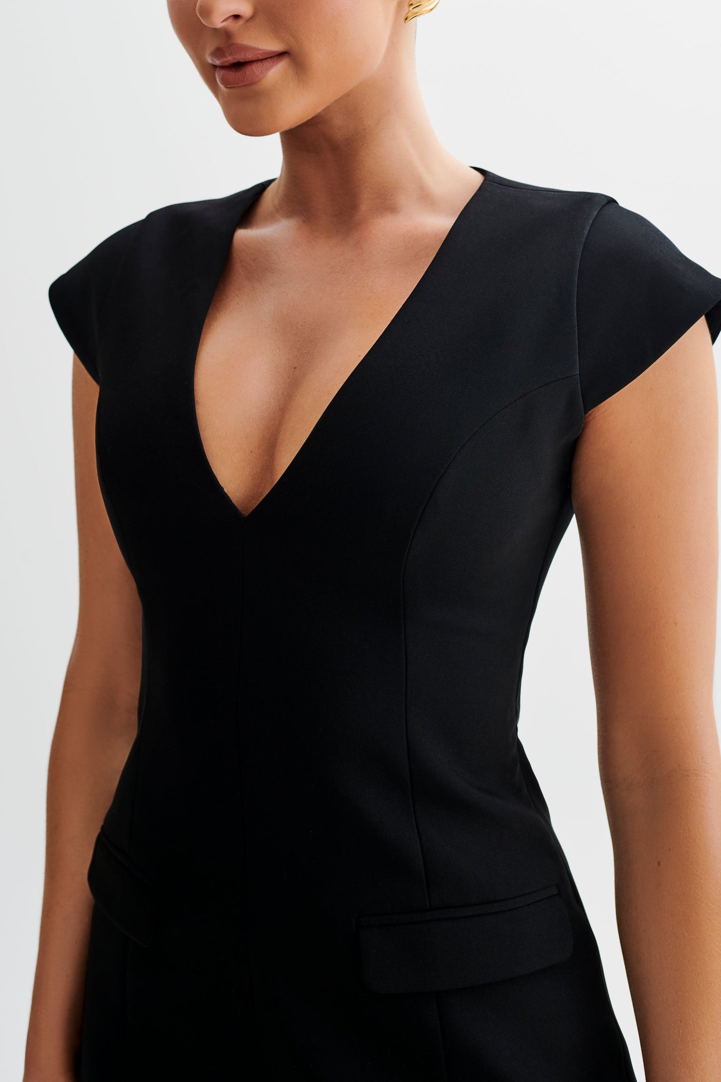 Robe-blazer sans manches Kiernan - Noir