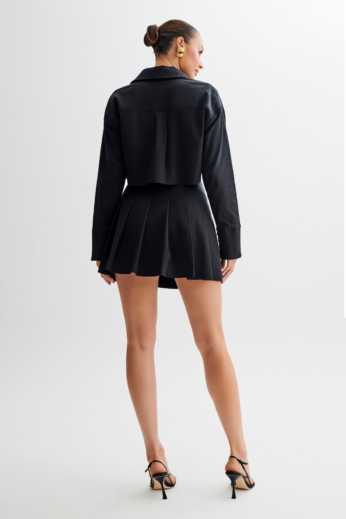 Chemise à boutons en coton Julianna - Noir