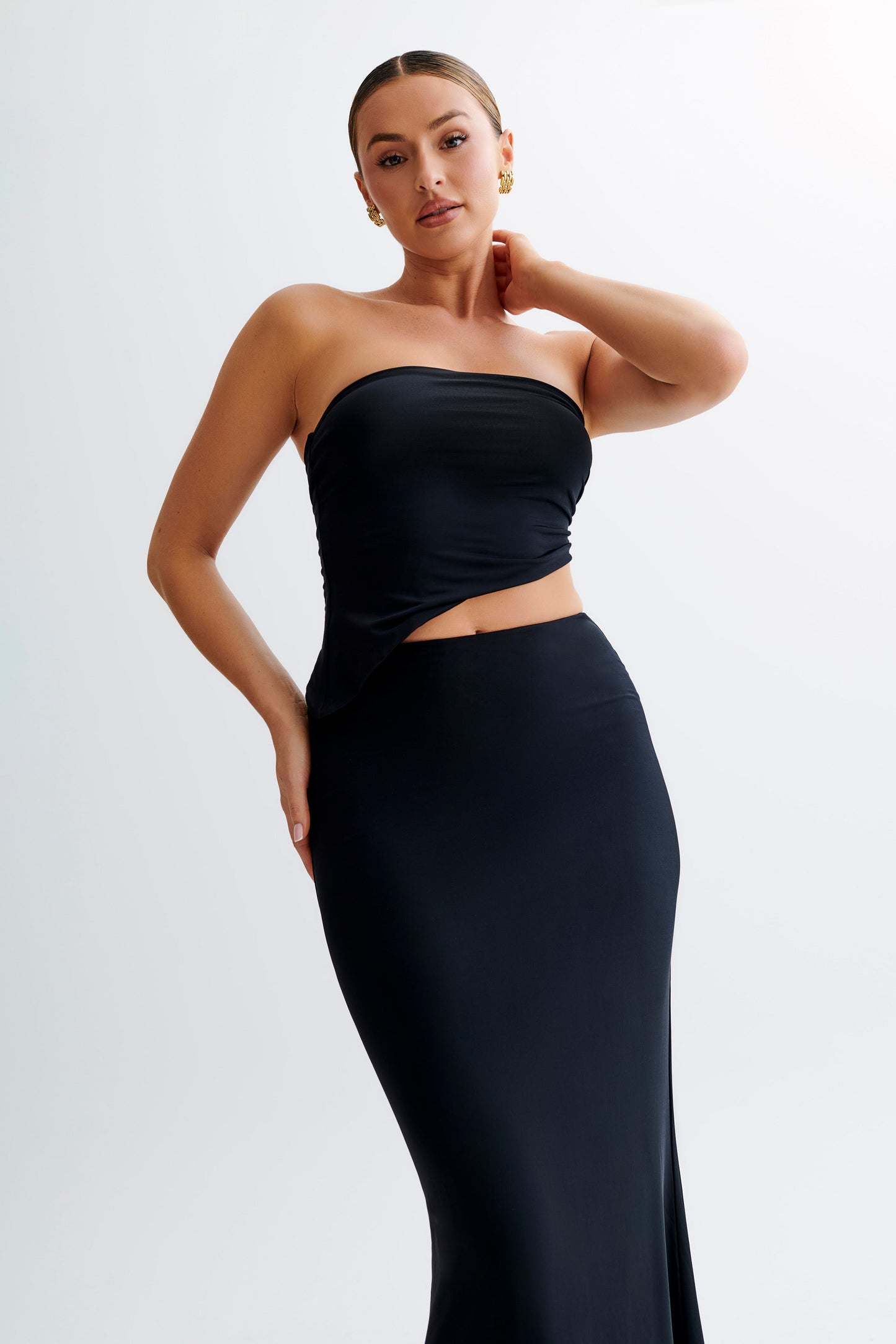 Top sans bretelles Donata Slinky - Noir