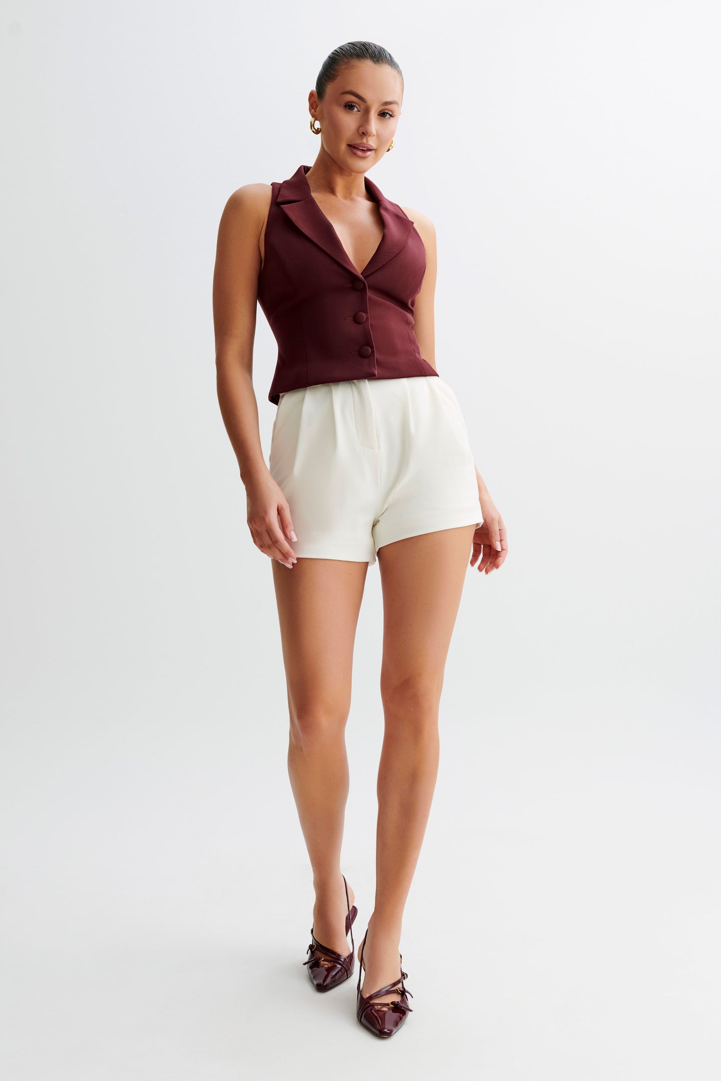 Gilet de costume Mura - Prune