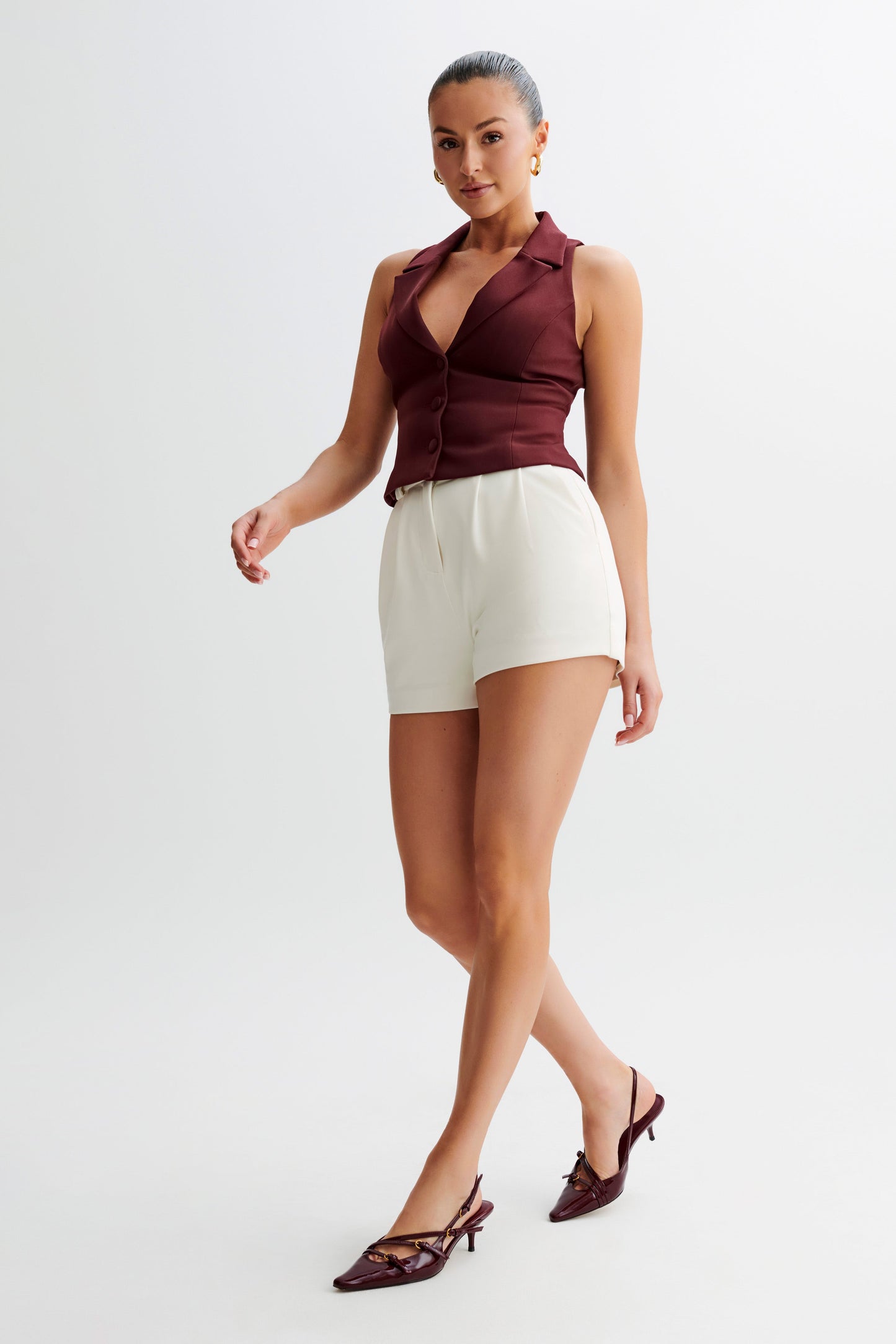Gilet de costume Mura - Prune