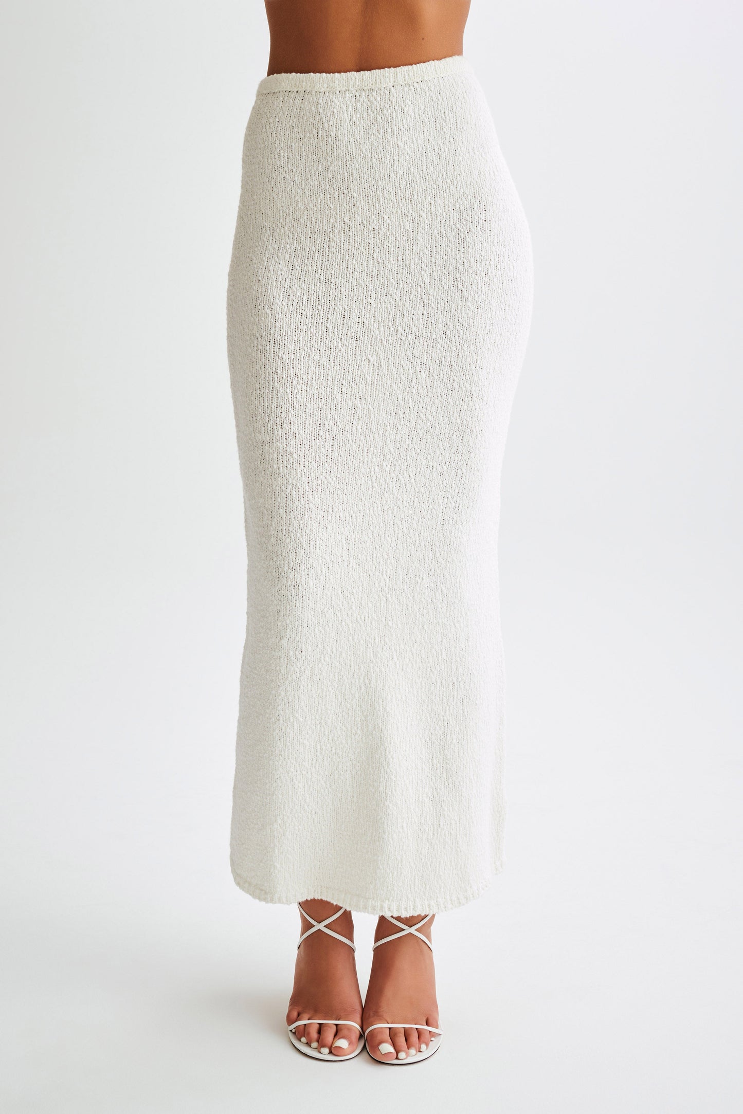 Jupe Maxi Boucle Moira - Blanche