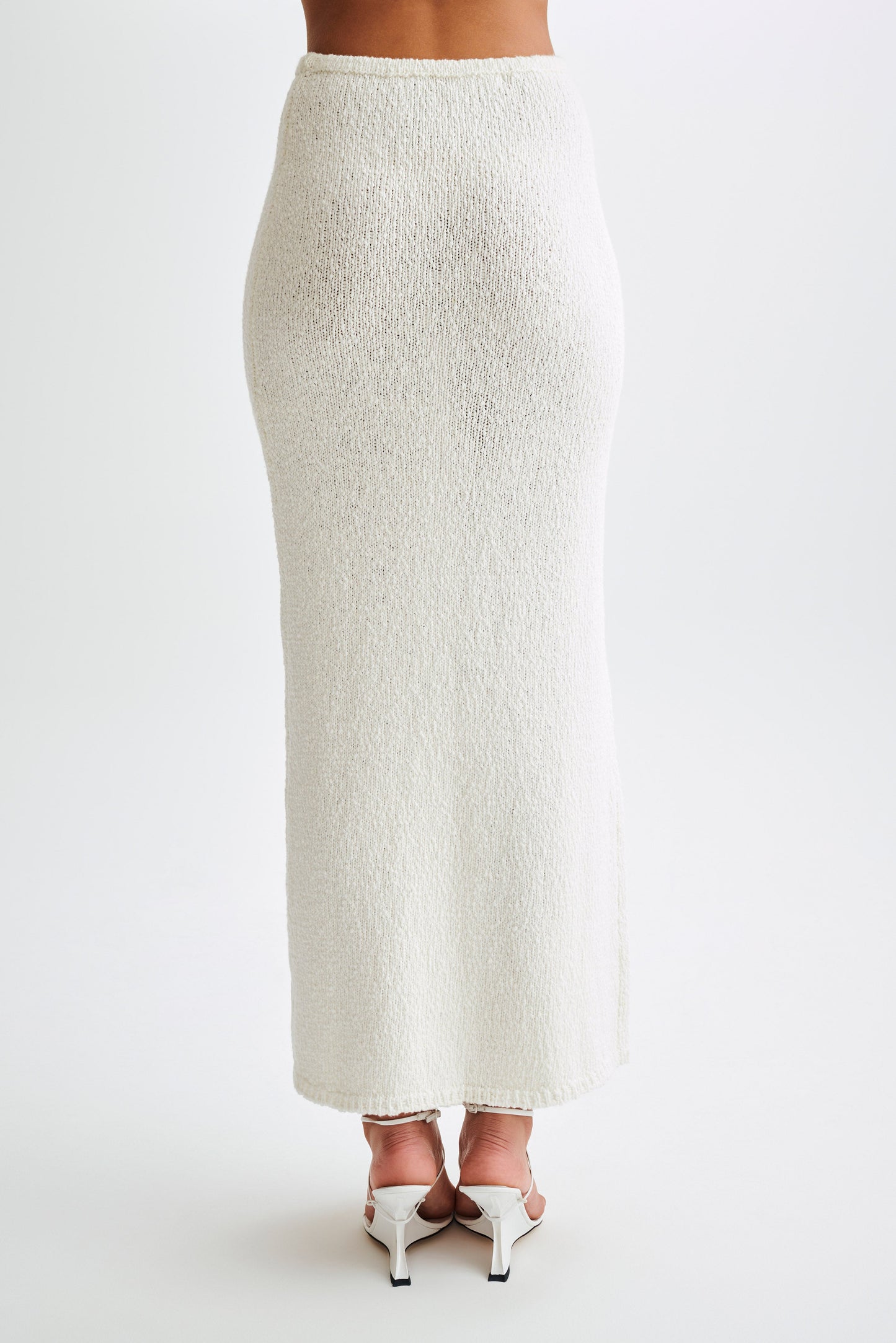 Jupe Maxi Boucle Moira - Blanche