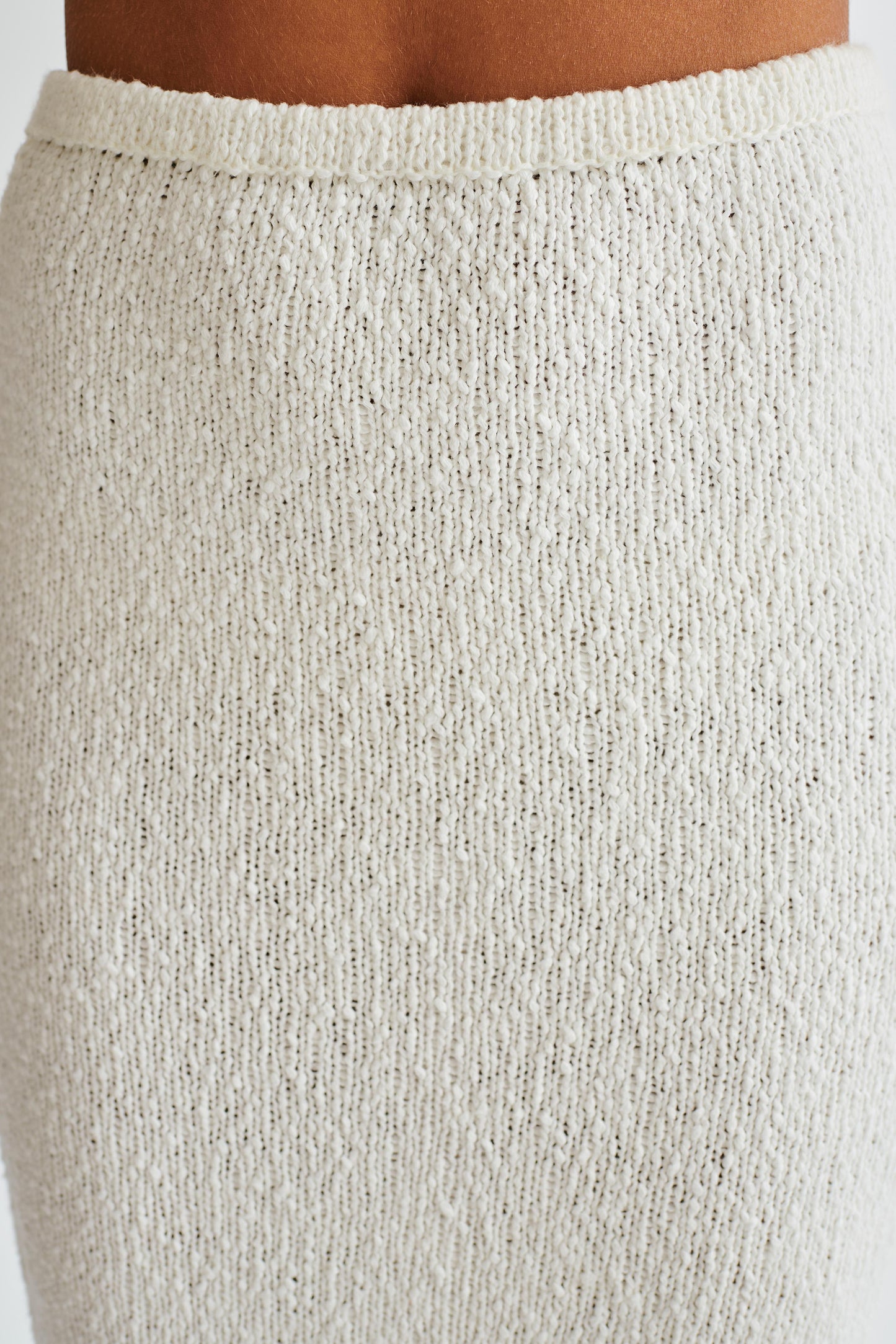 Jupe Maxi Boucle Moira - Blanche