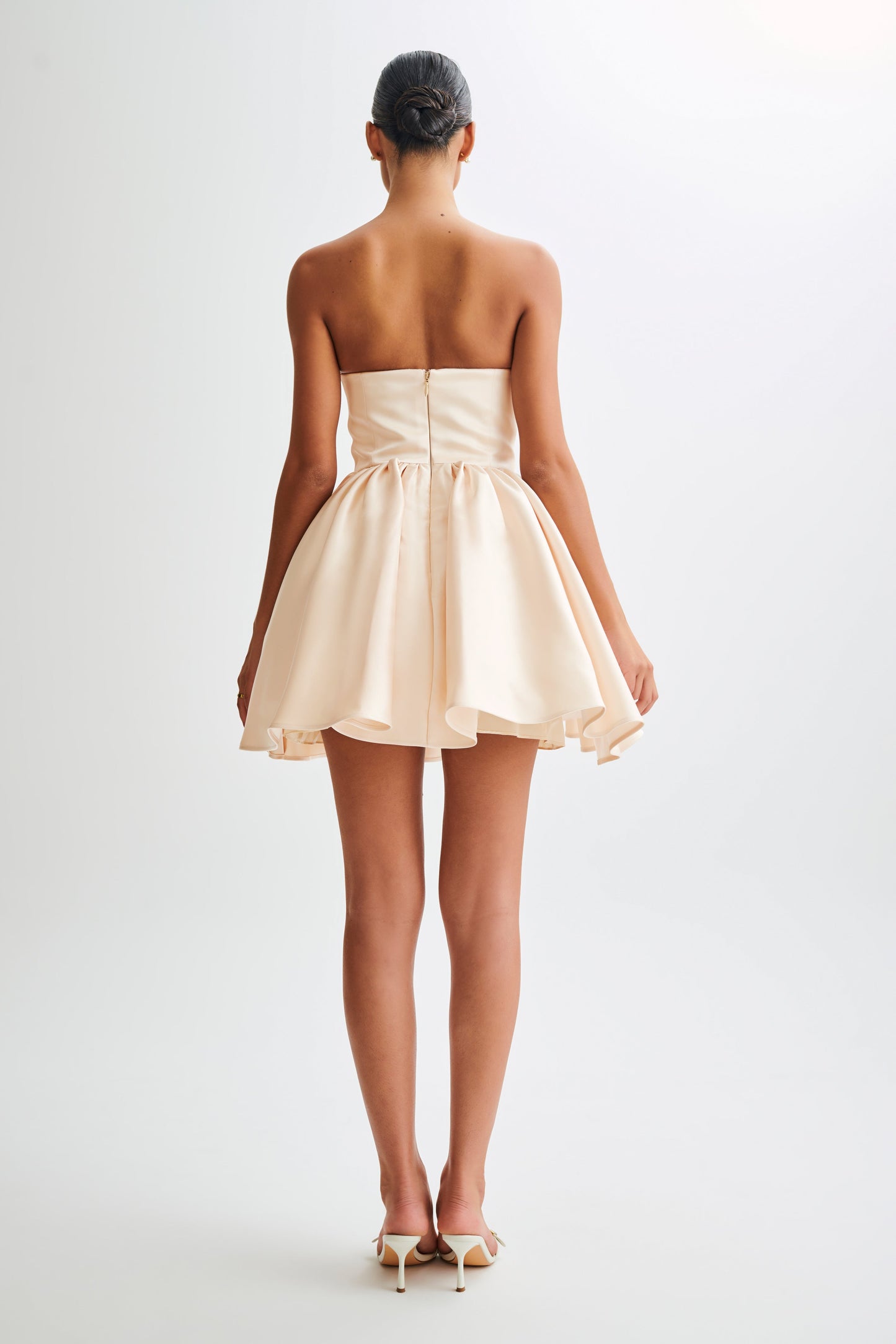 Hollie Robe Mini Corset Structurelle - Or