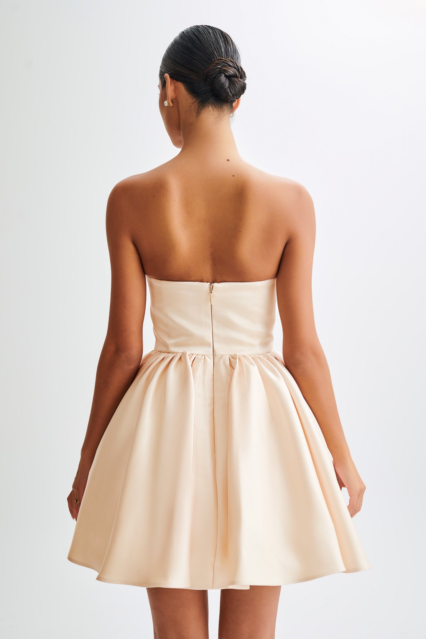 Hollie Robe Mini Corset Structurelle - Or
