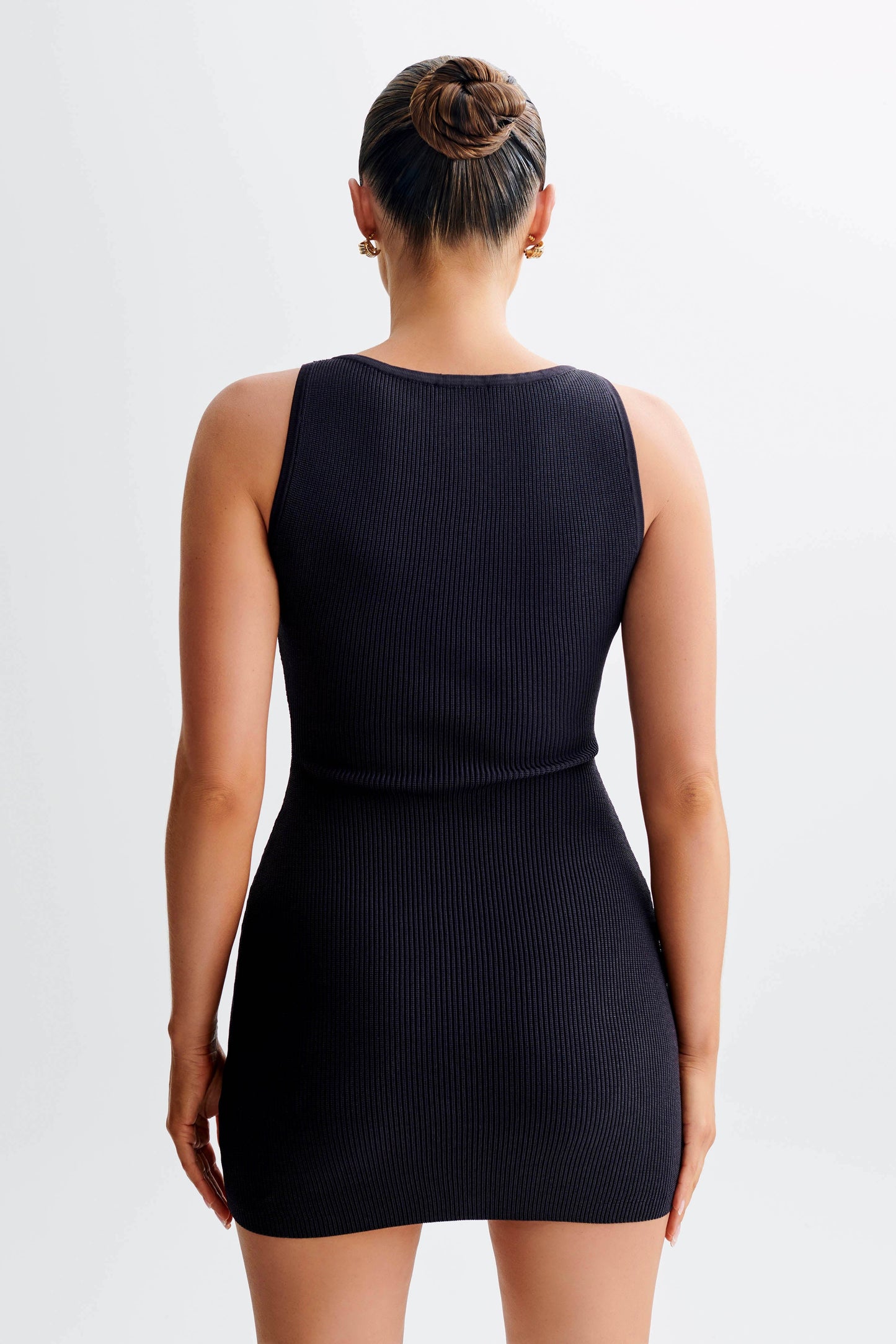 Mini-robe en jersey Sawyer - Gris anthracite