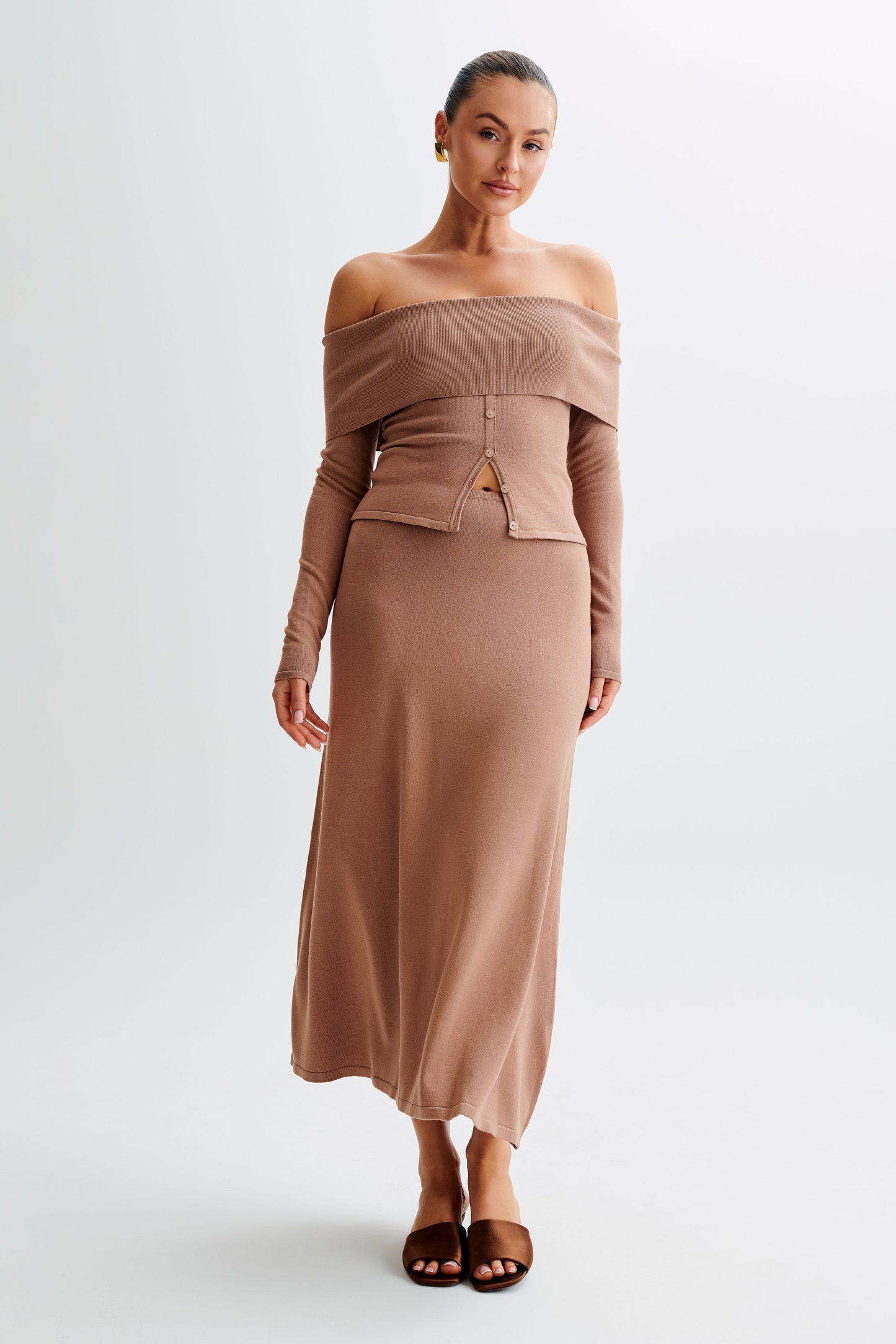 Jupe Maxi Tricot A-Line Diedre - Pécane