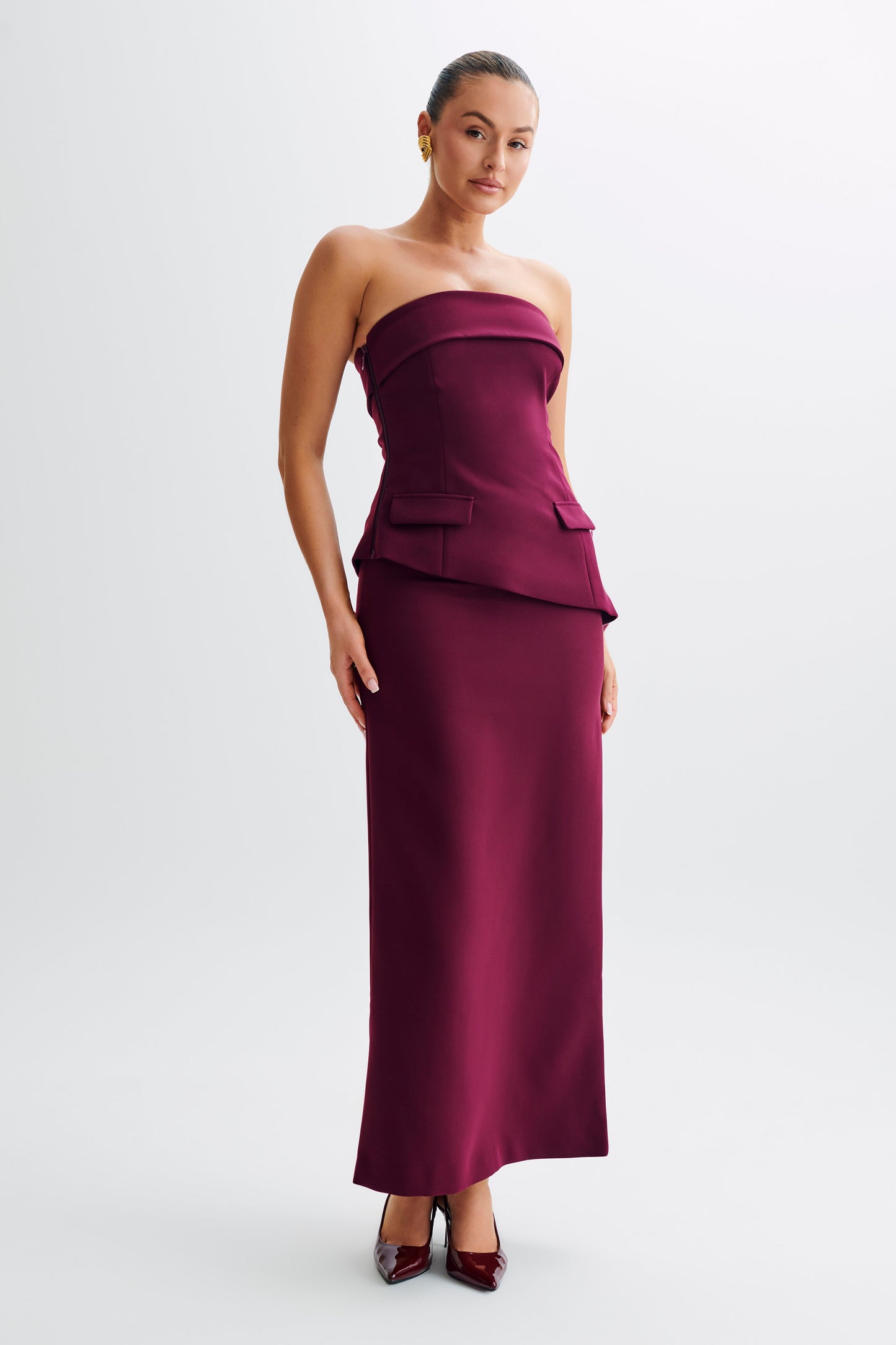 Jupe Maxi Micah - Prune