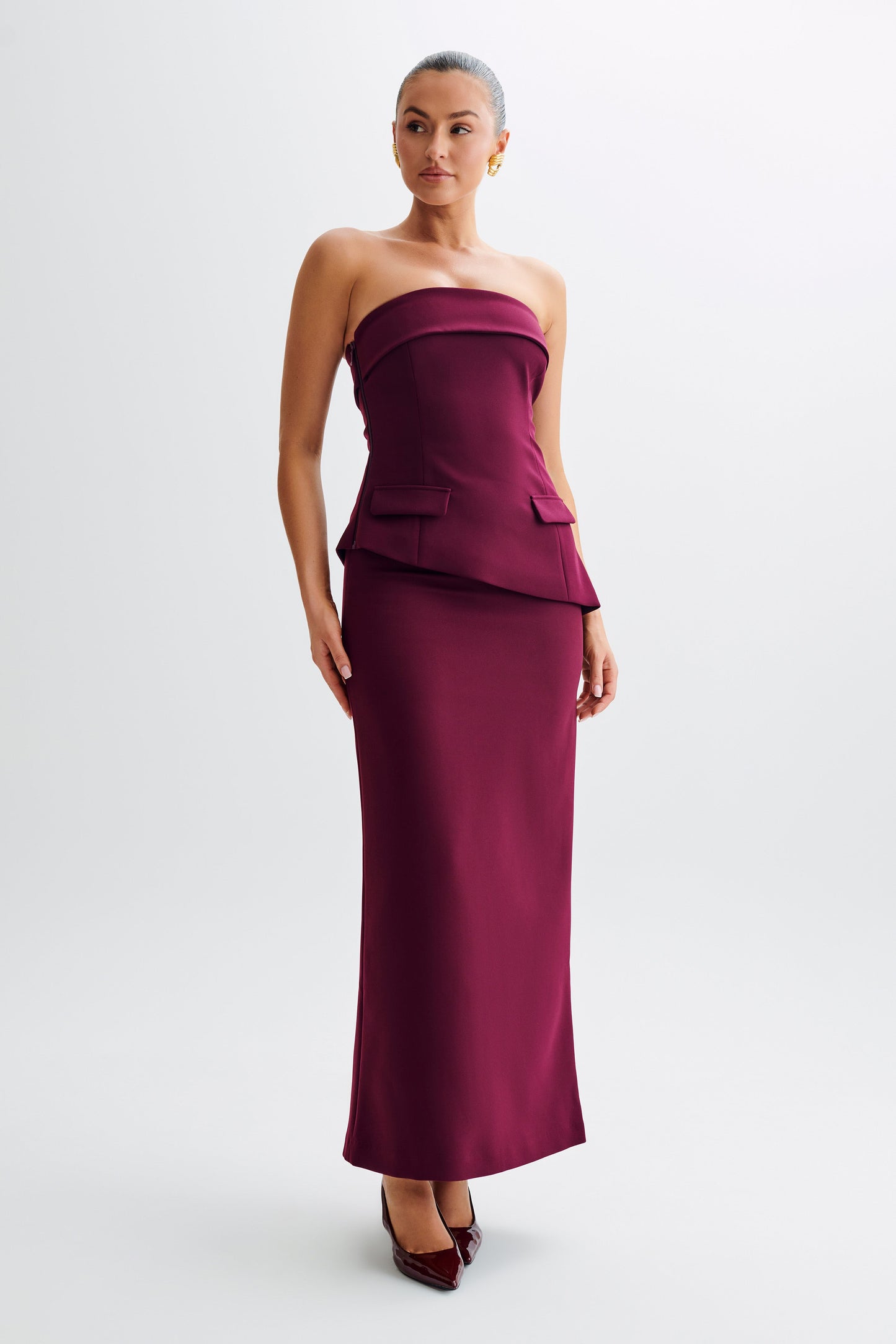 Jupe Maxi Micah - Prune