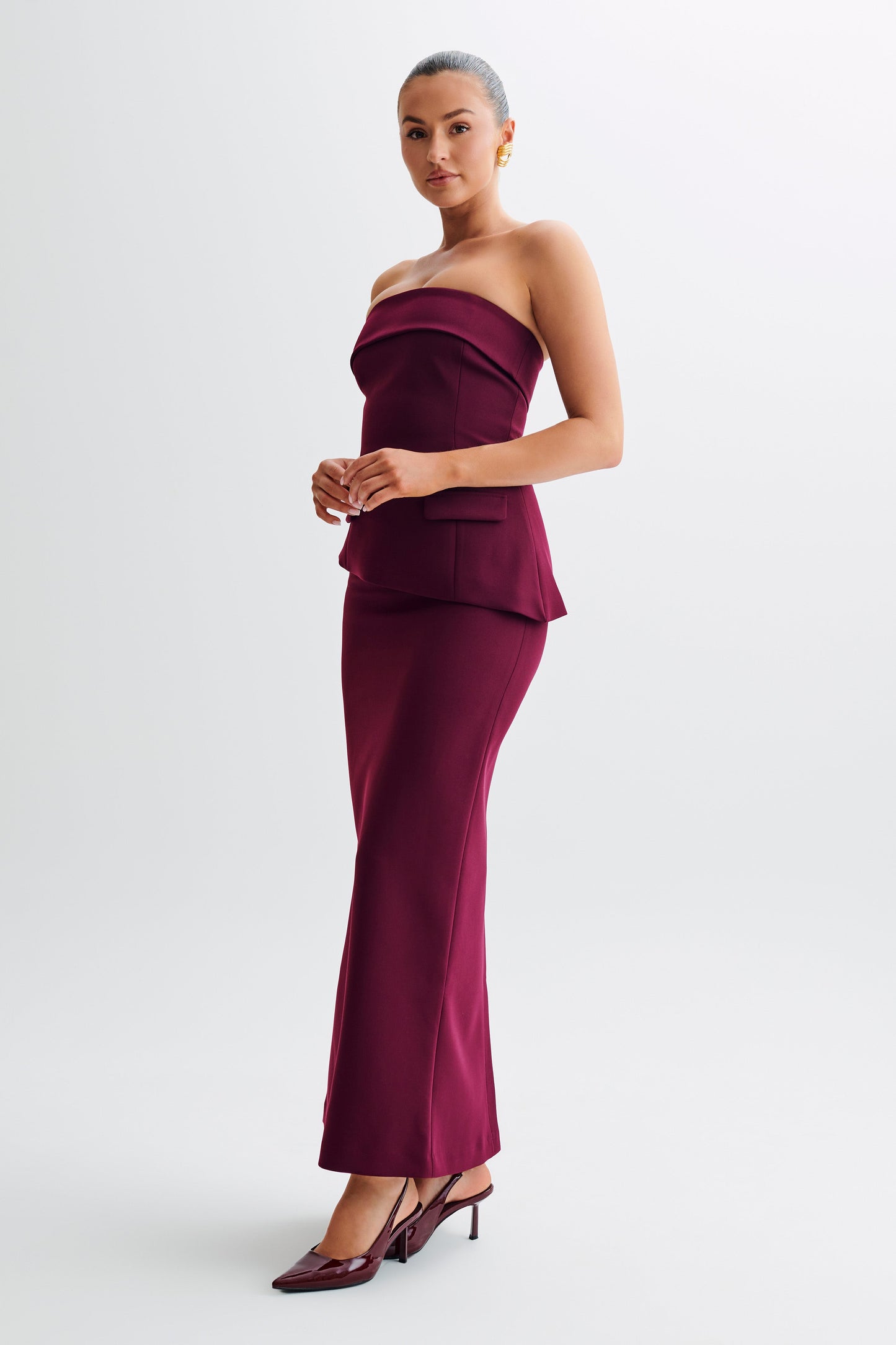 Jupe Maxi Micah - Prune
