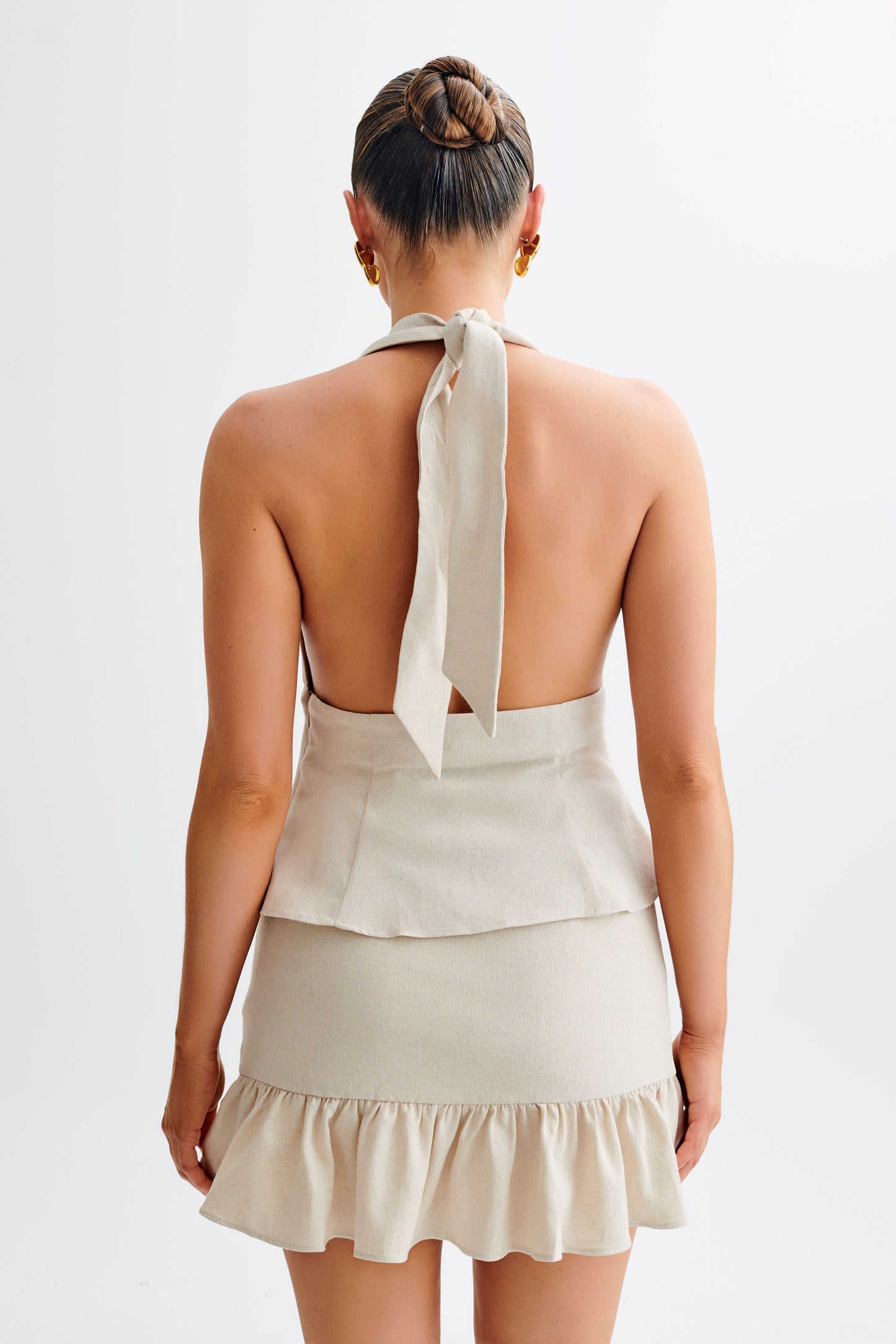 Halter en lin Delfina - Naturel