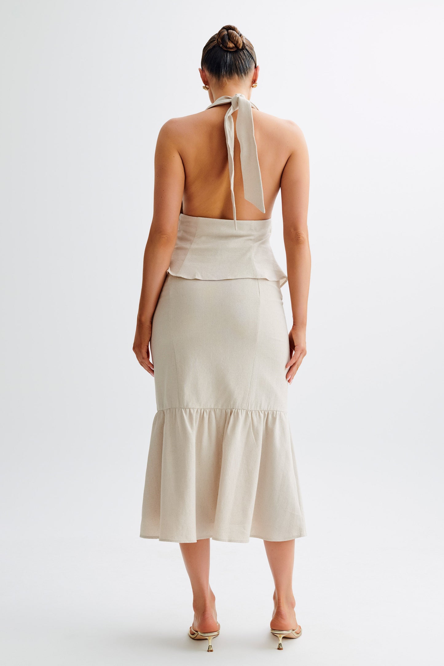 Halter en lin Delfina - Naturel