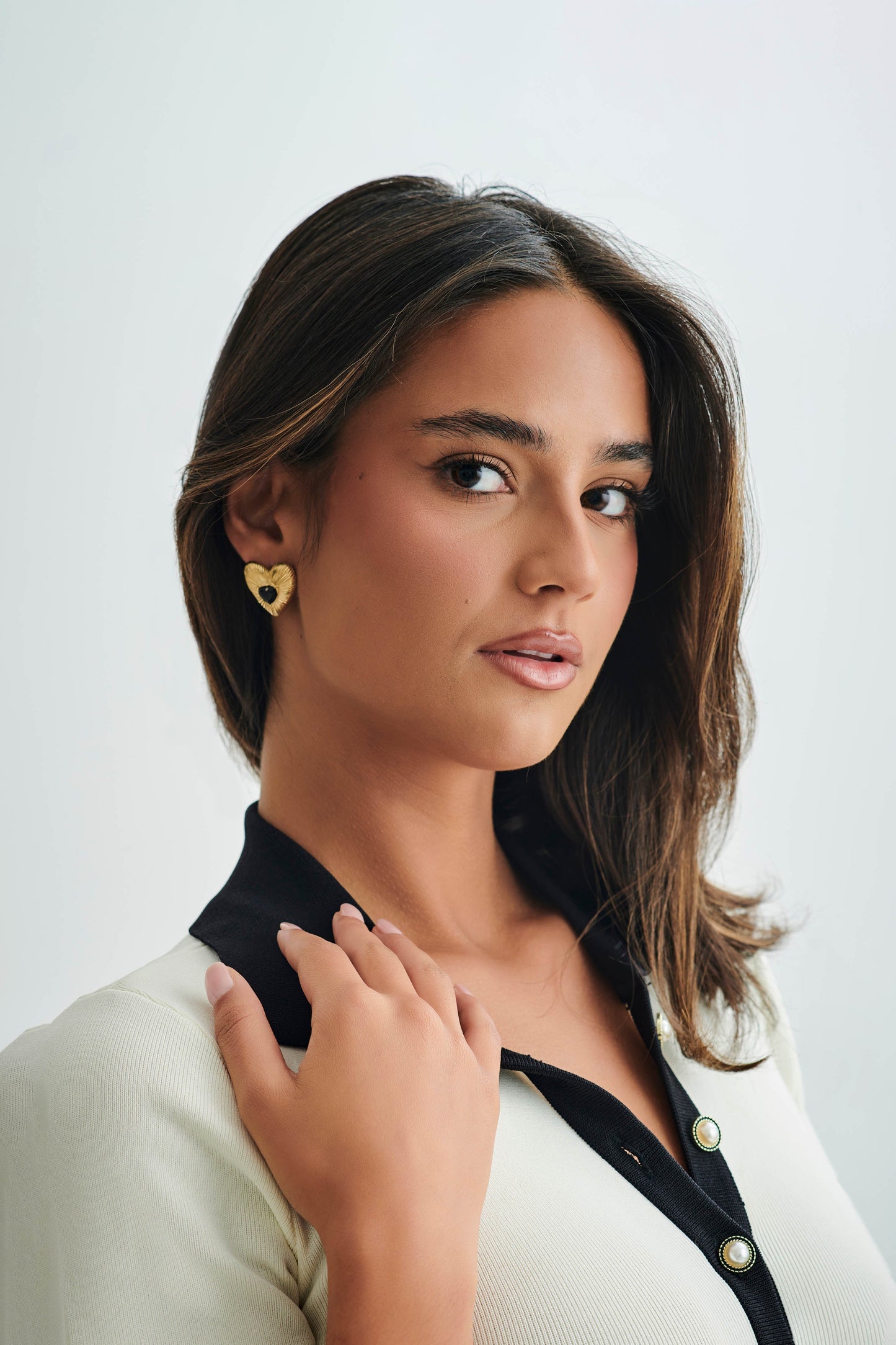 Boucles d'oreilles Amore en forme de cœur - Or