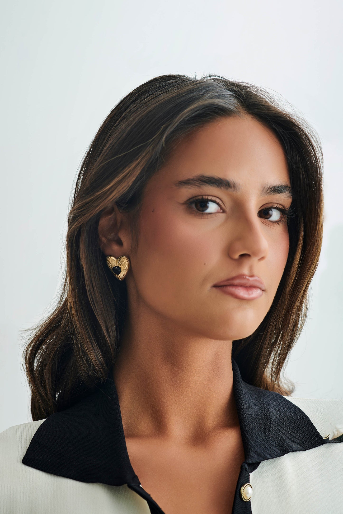 Boucles d'oreilles Amore en forme de cœur - Or