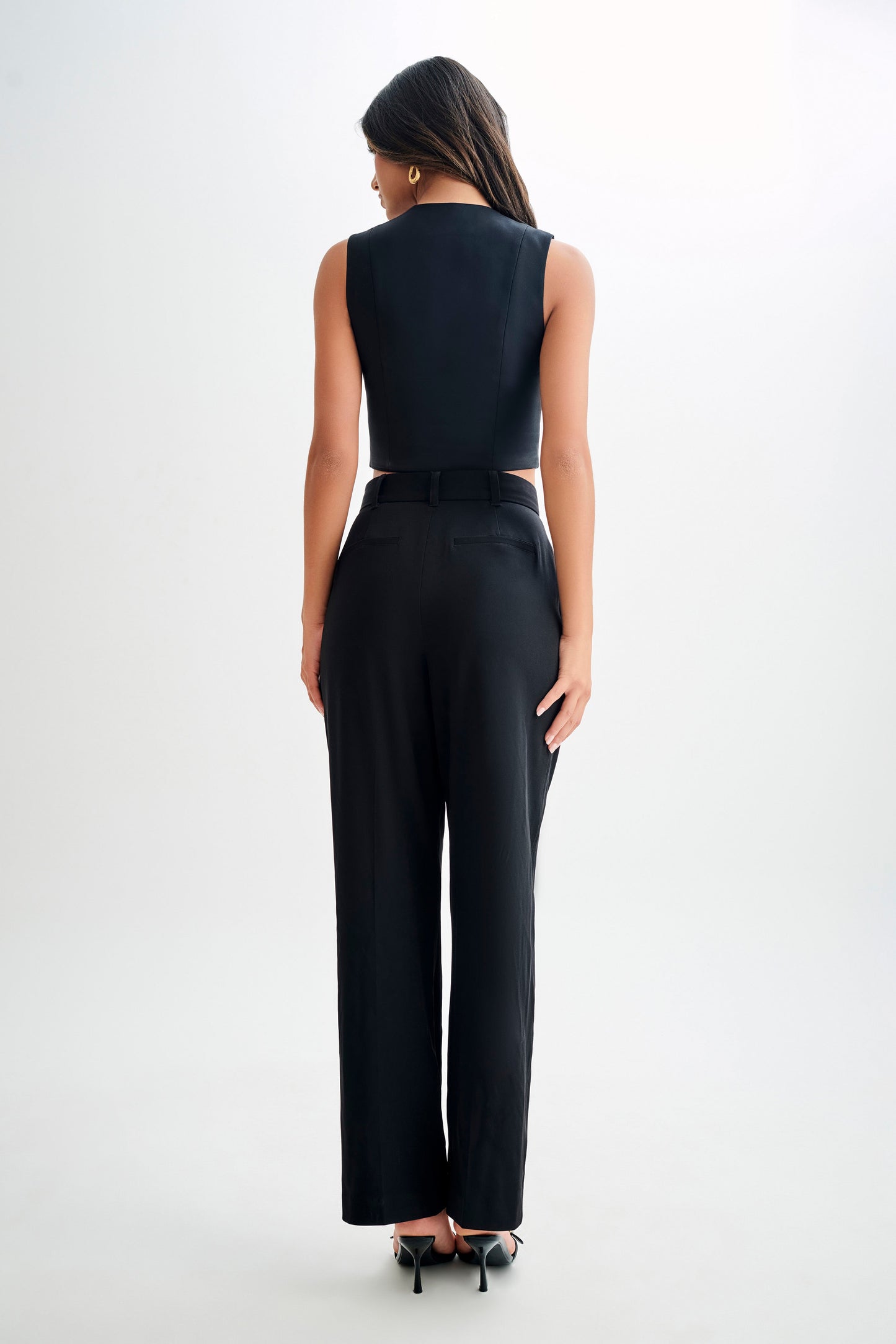 Keely Haut sans manches en coton - Noir