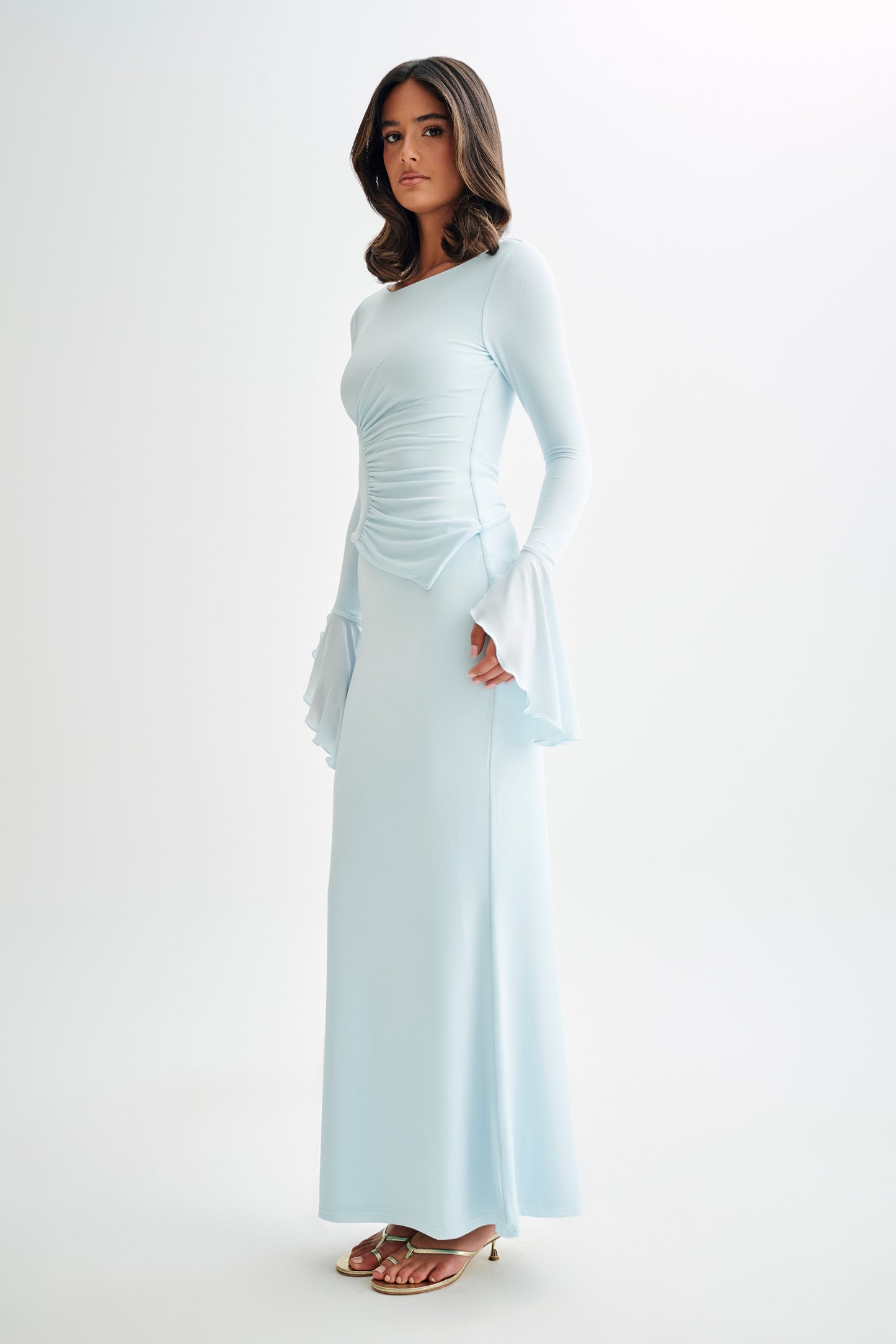 Top ample à manches cloche Stevie - Bleu ciel