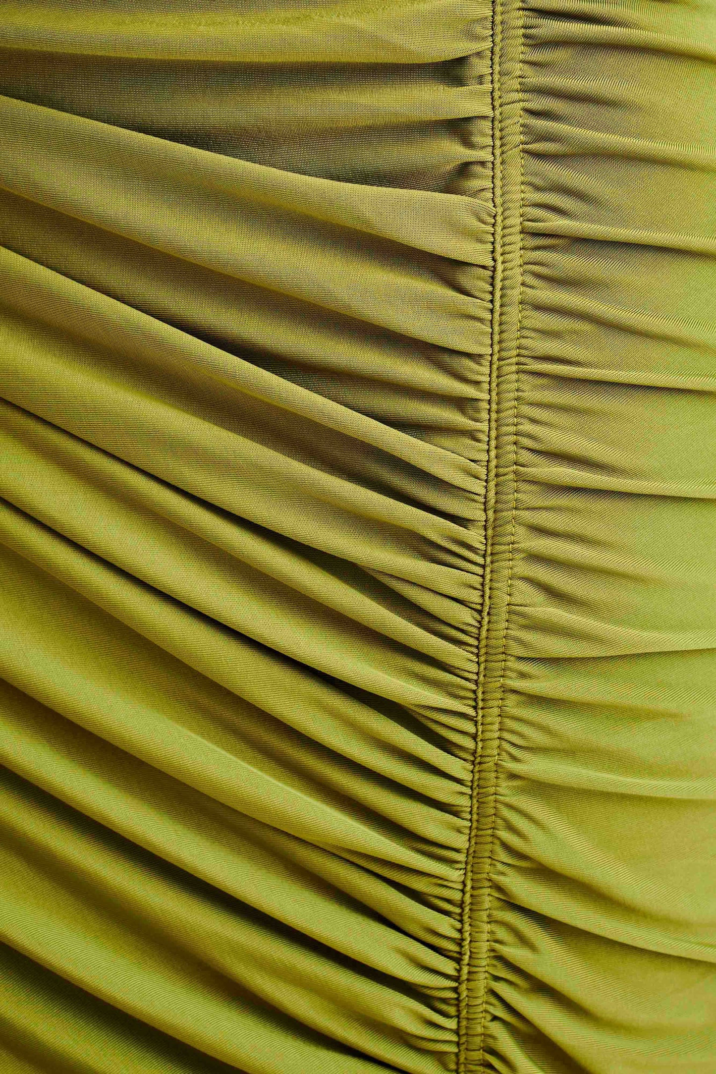 Robe Maxi Capri Gathered Slinky - Olive Vintage