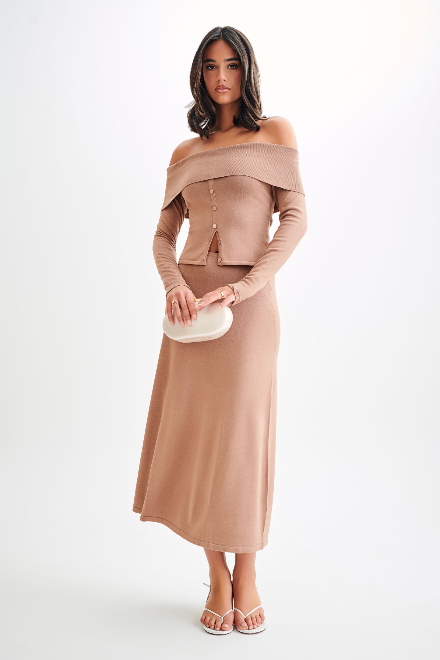 Jupe Maxi Tricot A-Line Diedre - Pécane