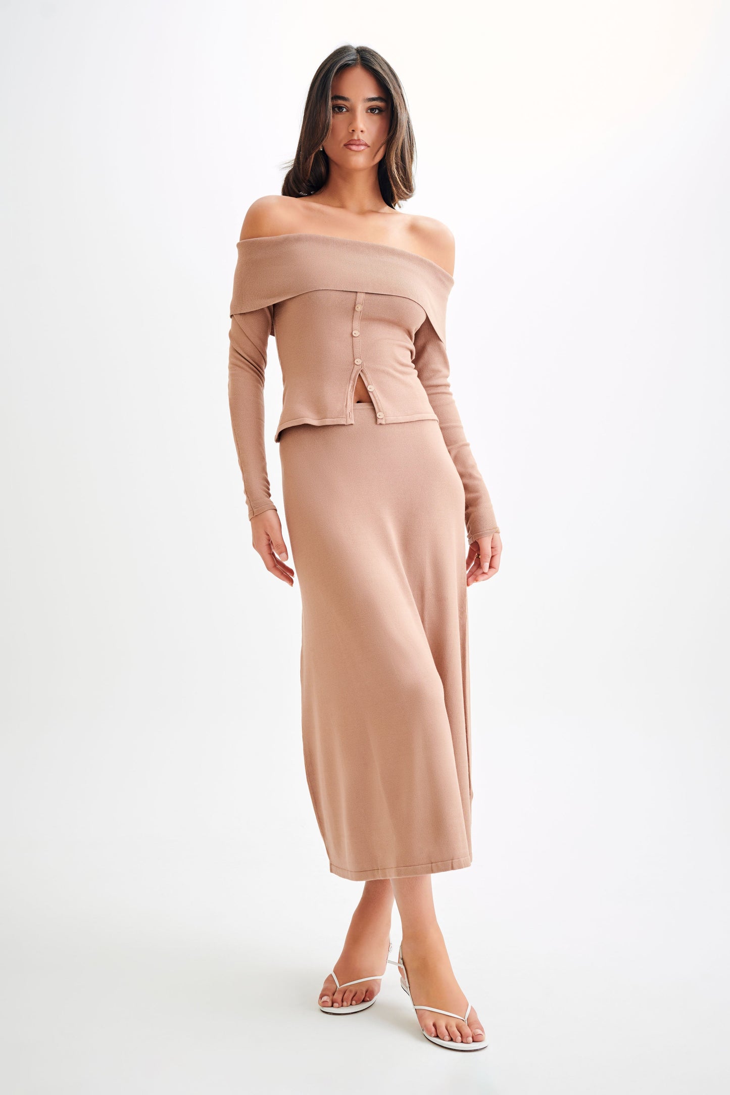 Jupe Maxi Tricot A-Line Diedre - Pécane