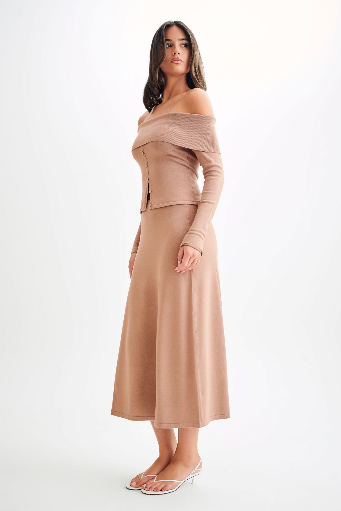 Jupe Maxi Tricot A-Line Diedre - Pécane