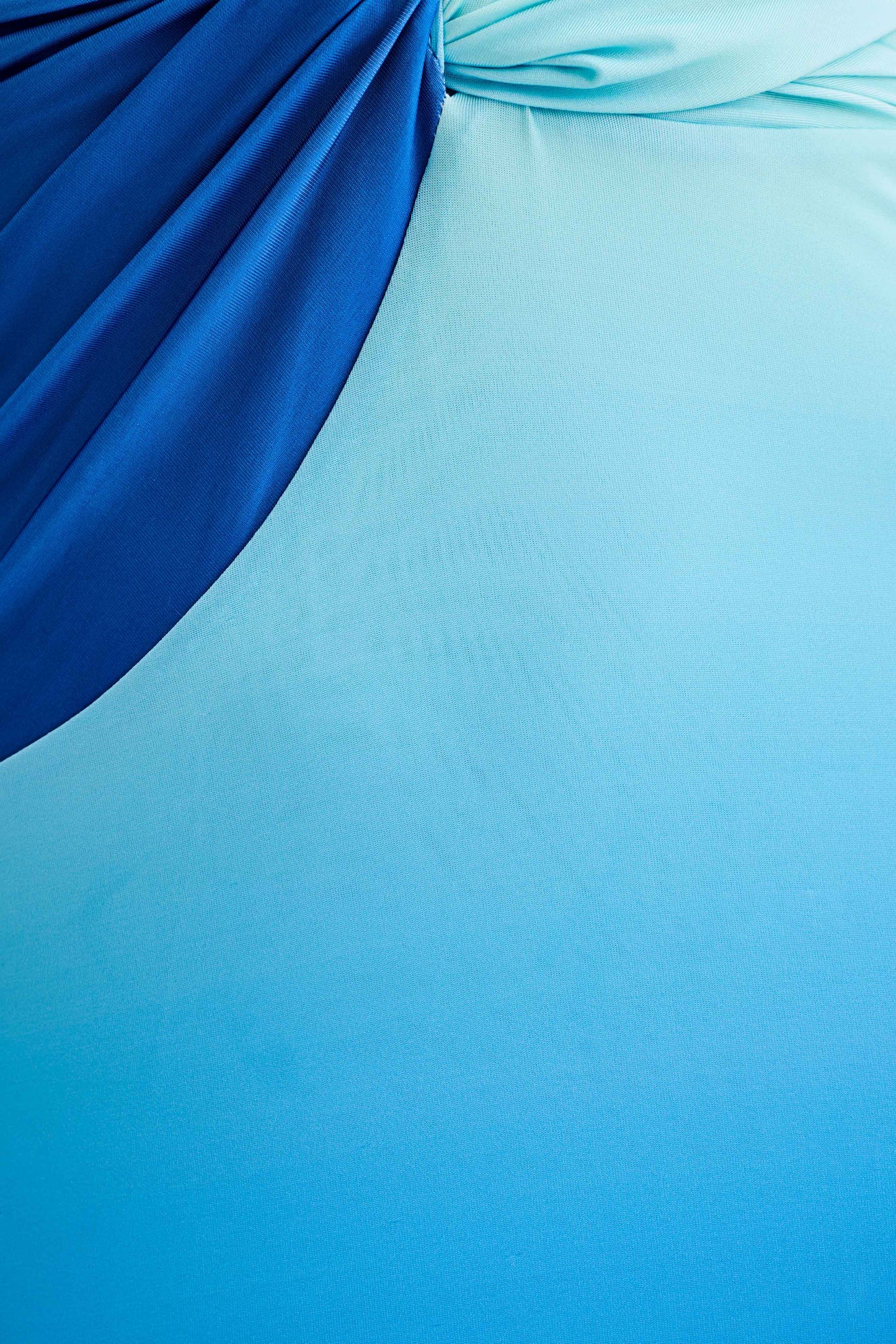 Robe Maxi Stella Dégradée et Étroite - Bleu Ombré