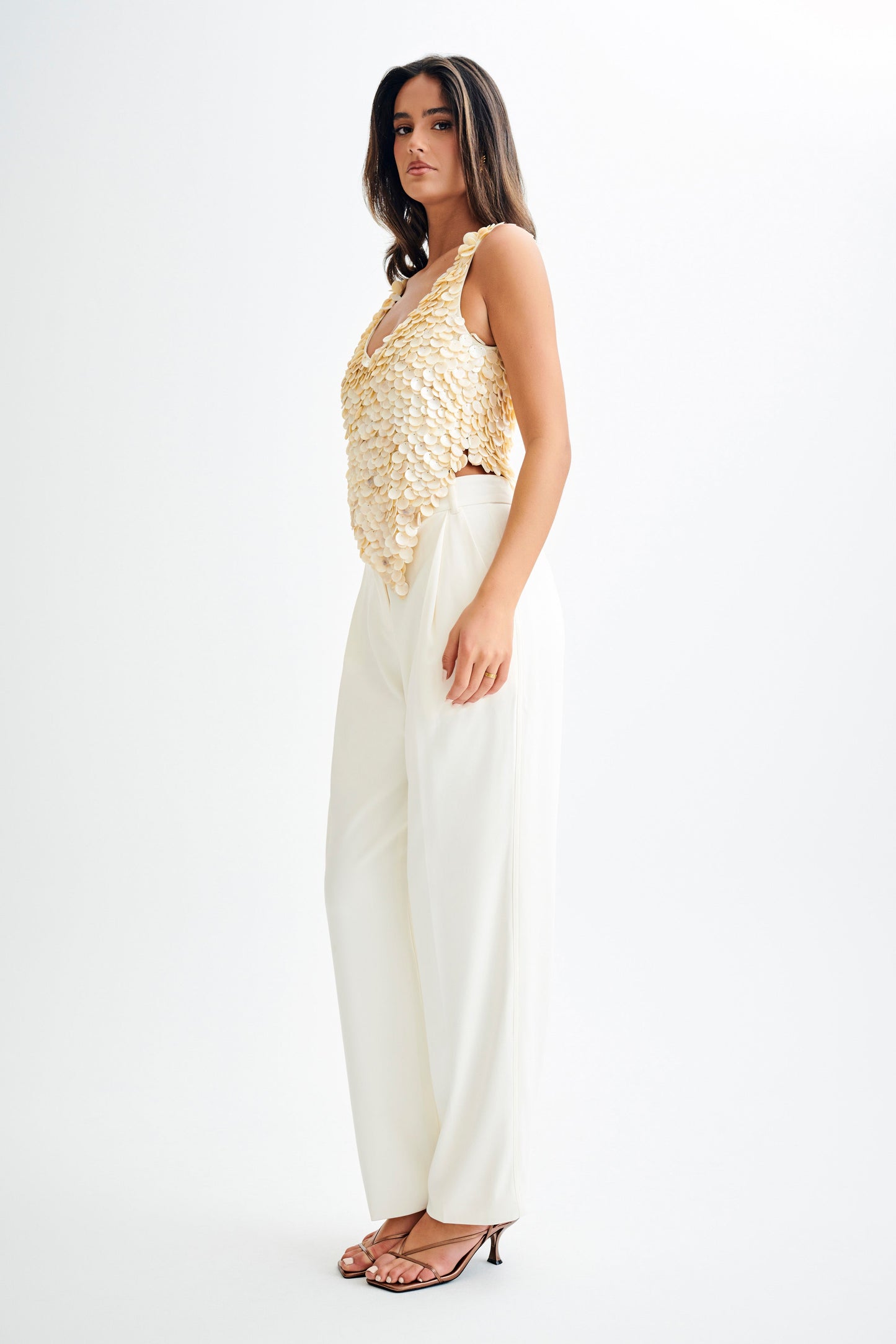 Halter Willow en nacre - Perle