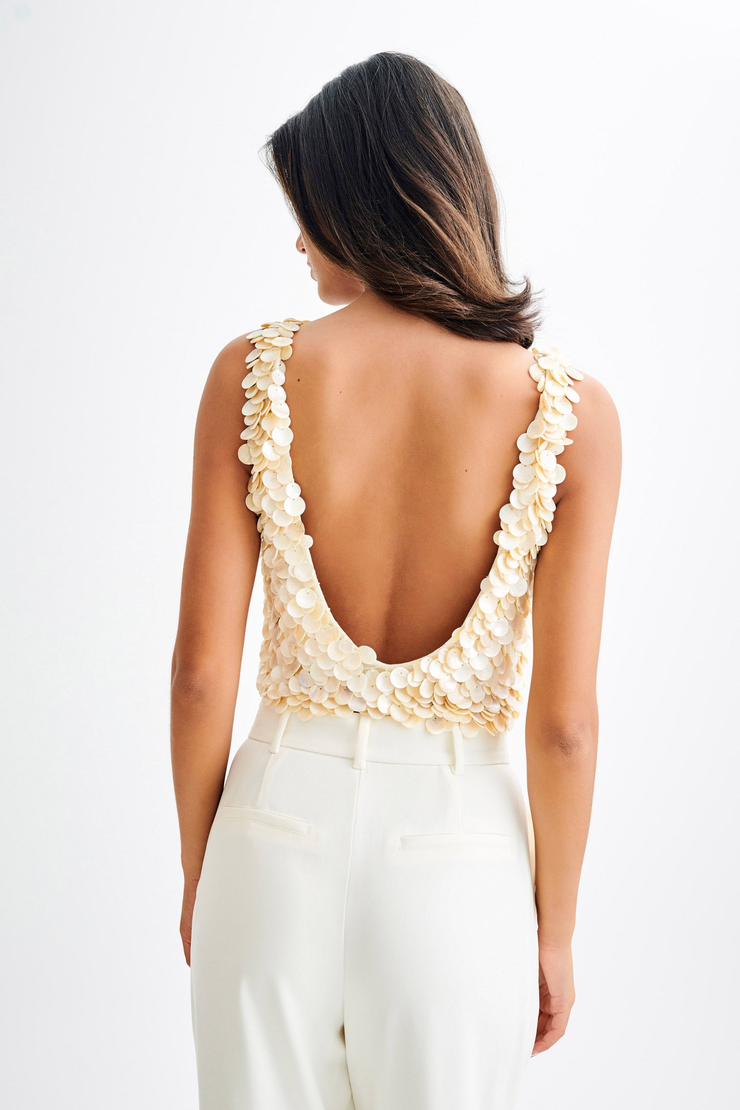 Halter Willow en nacre - Perle
