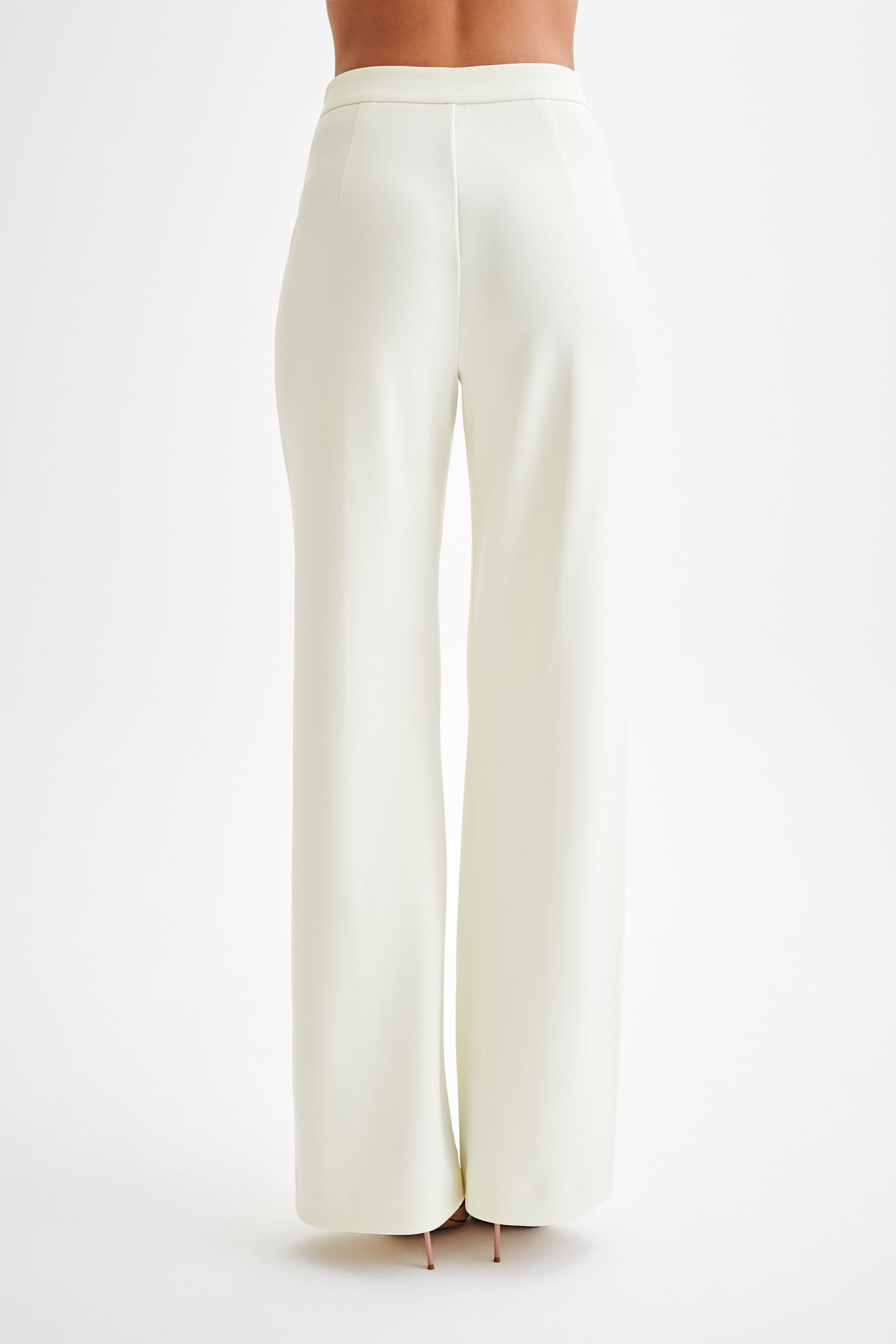 Pantalon large plissé Antonia - Ivoire