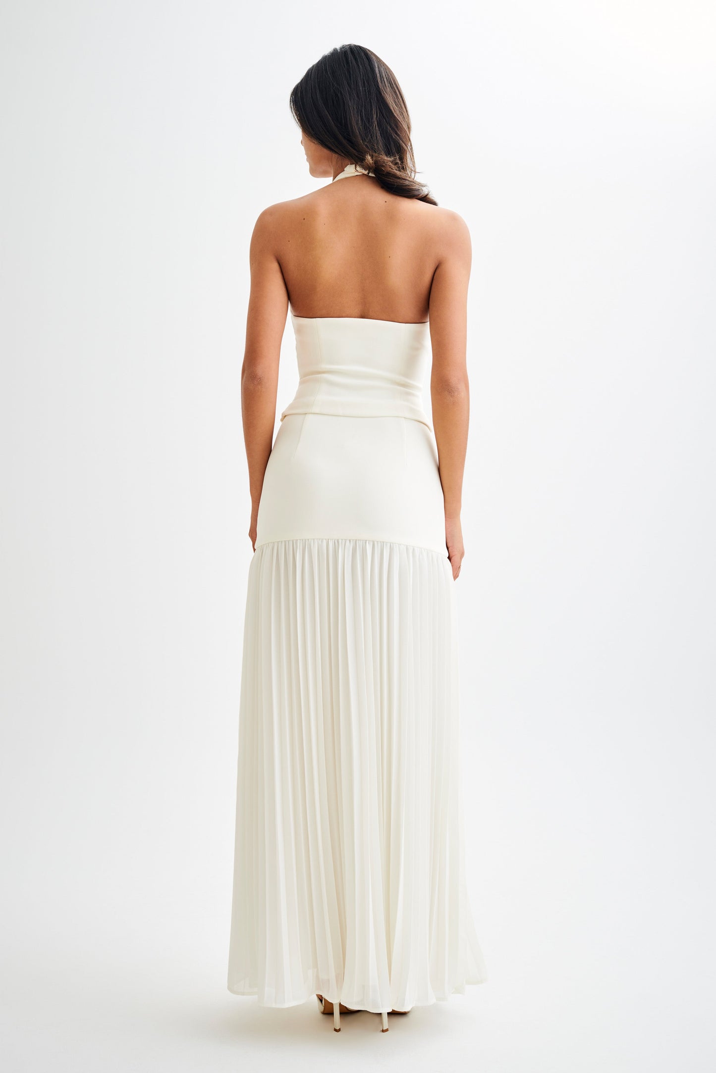 Halter Letitia avec ceinture - Ivoire