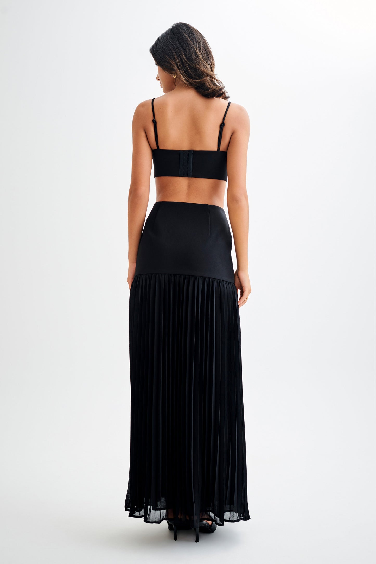 Crop Top de tailleur Perry - Noir