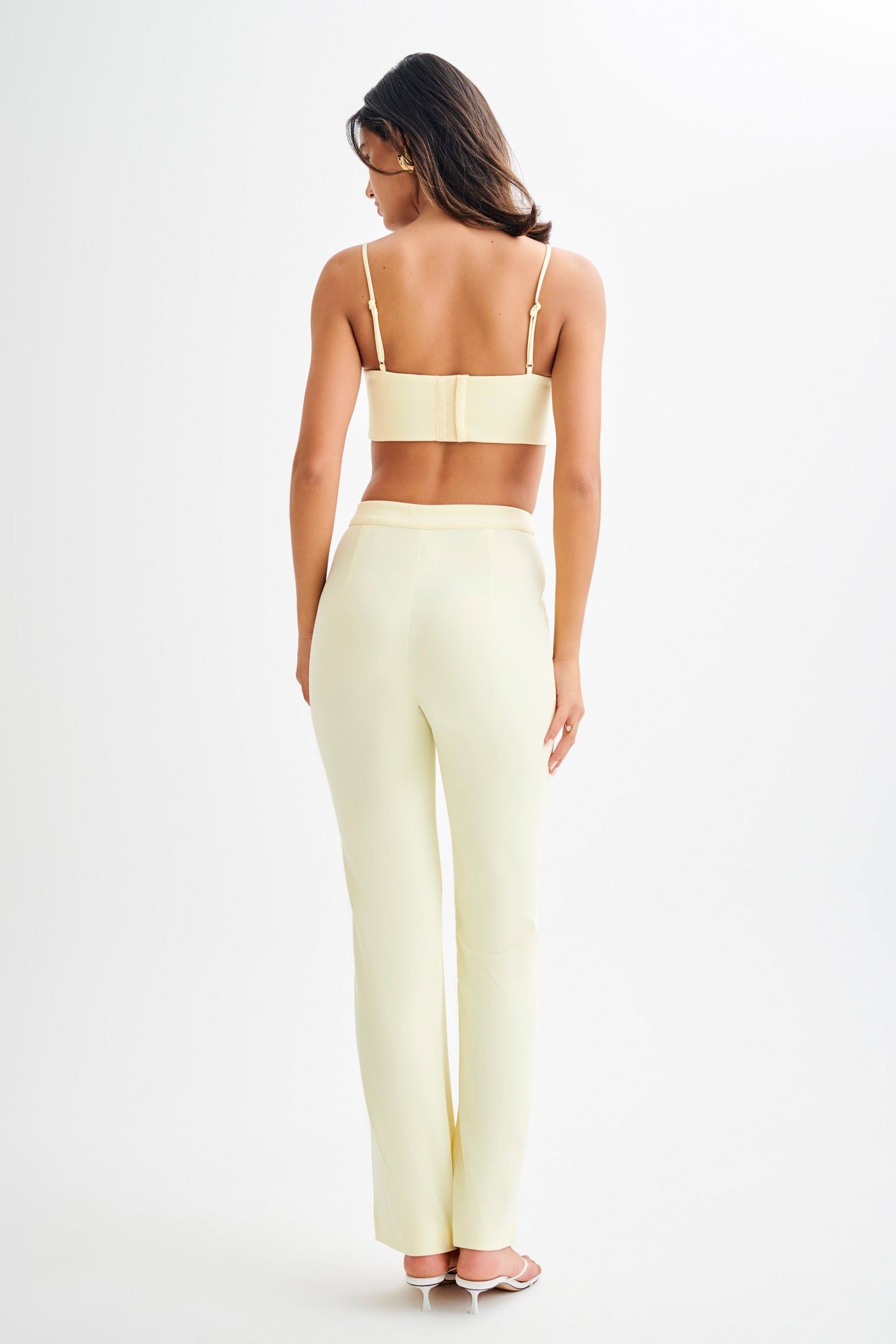 Pantalon droit Allanah Suiting - Citron pastel