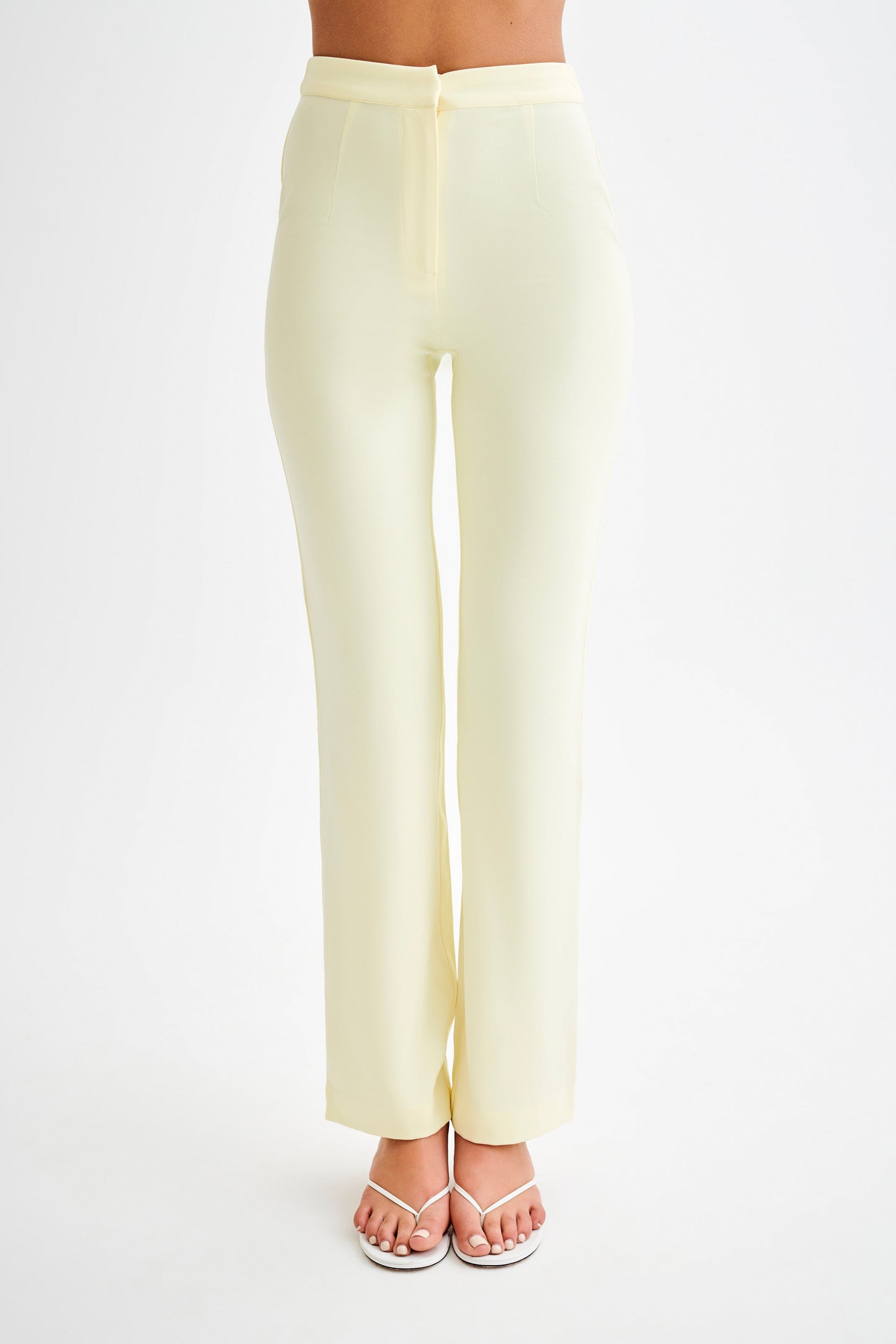 Pantalon droit Allanah Suiting - Citron pastel