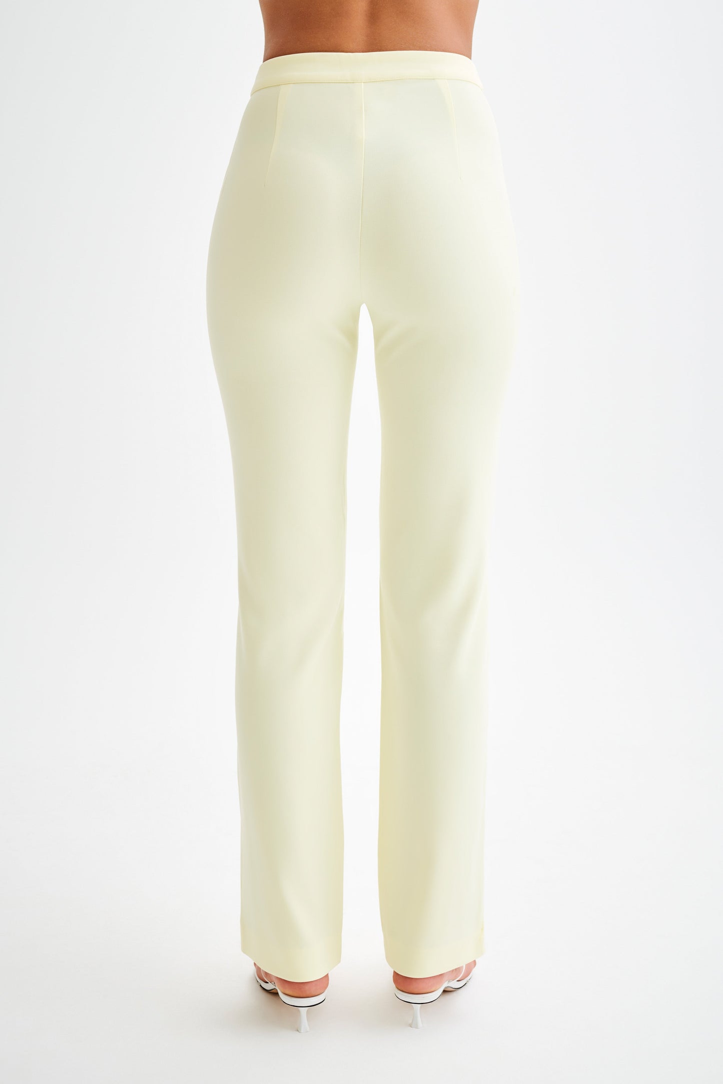 Pantalon droit Allanah Suiting - Citron pastel