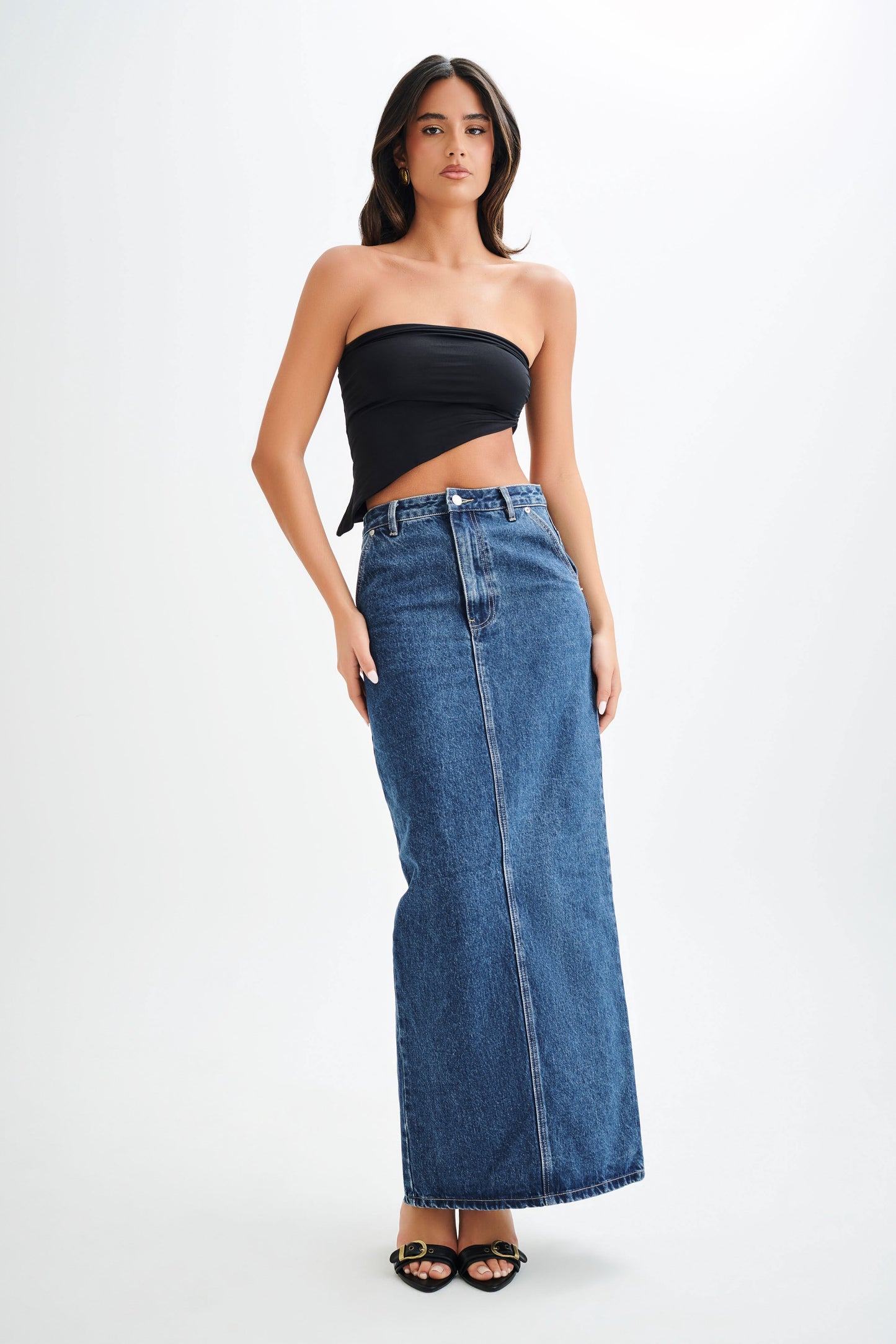 Top sans bretelles Donata Slinky - Noir